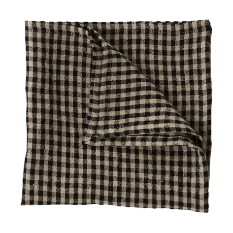 Guardanapo de linho Vipa 45x45 cm, Areia Preta Olsson & Jensen