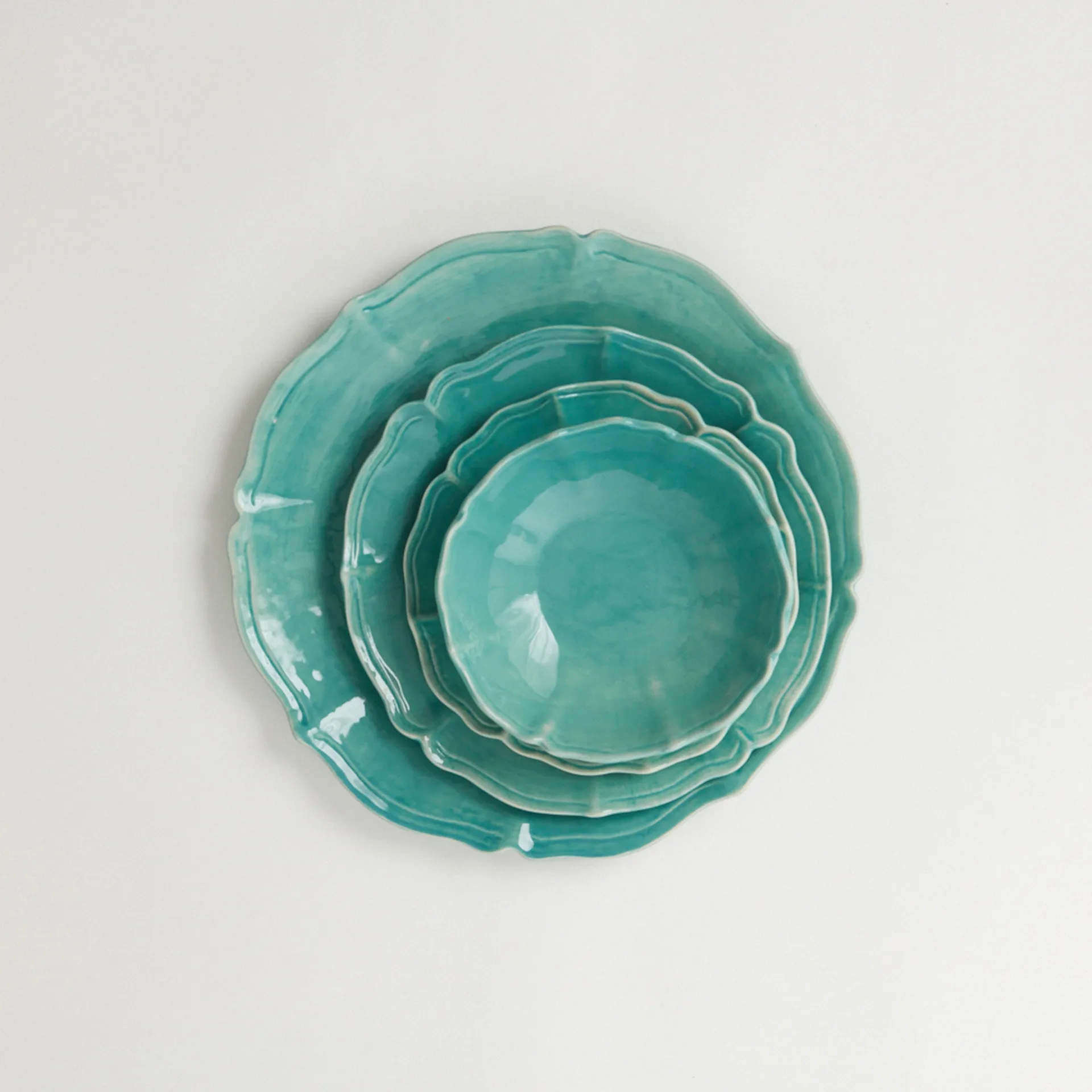 Judith prato Ø27 cm, Turquesa Olsson & Jensen