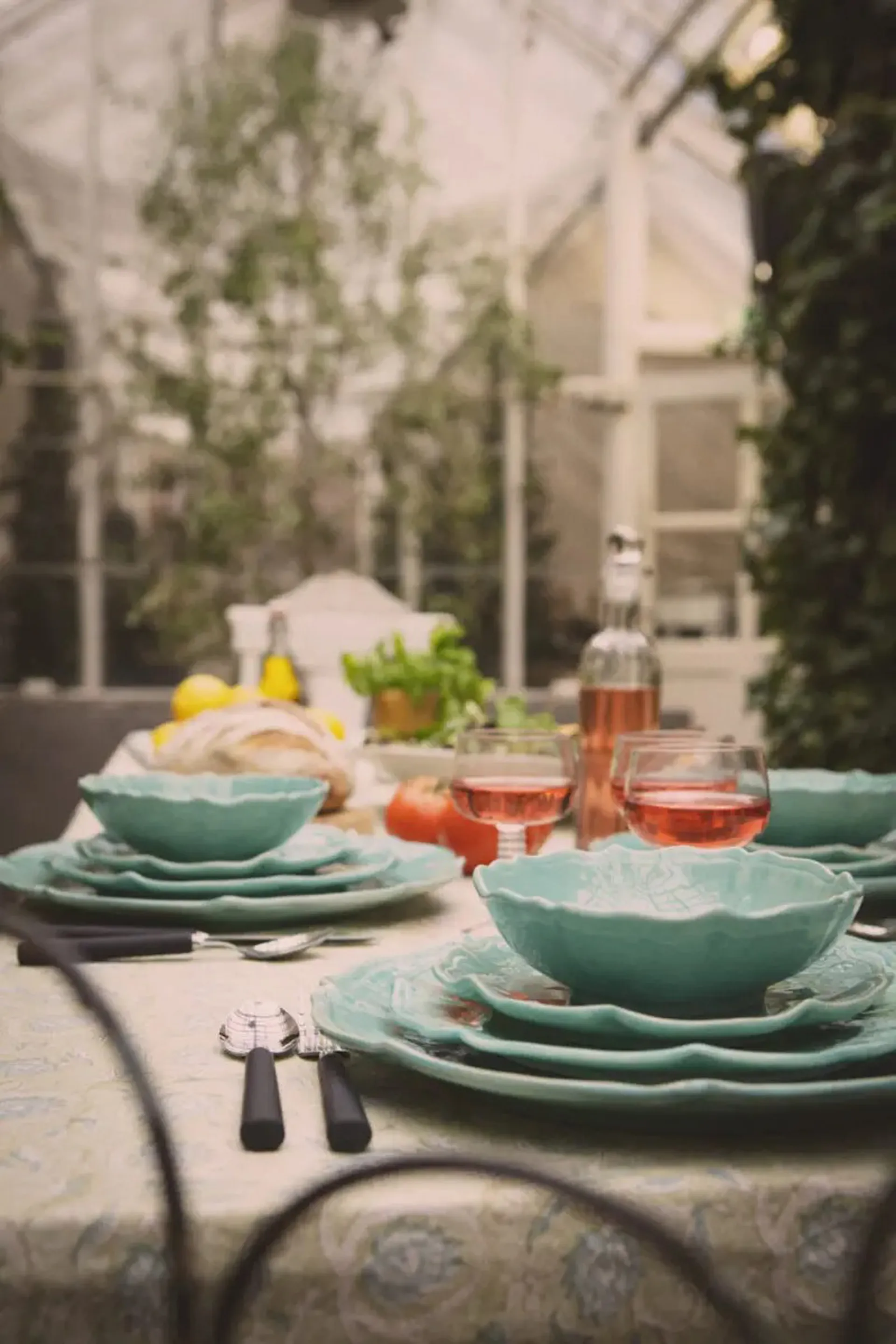 Judith prato pequeno Ø21 cm, Turquesa Olsson & Jensen