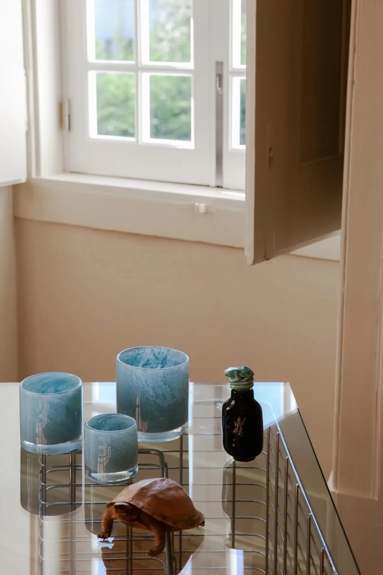 Nilla porta-vela 8 cm, Azul claro Olsson & Jensen