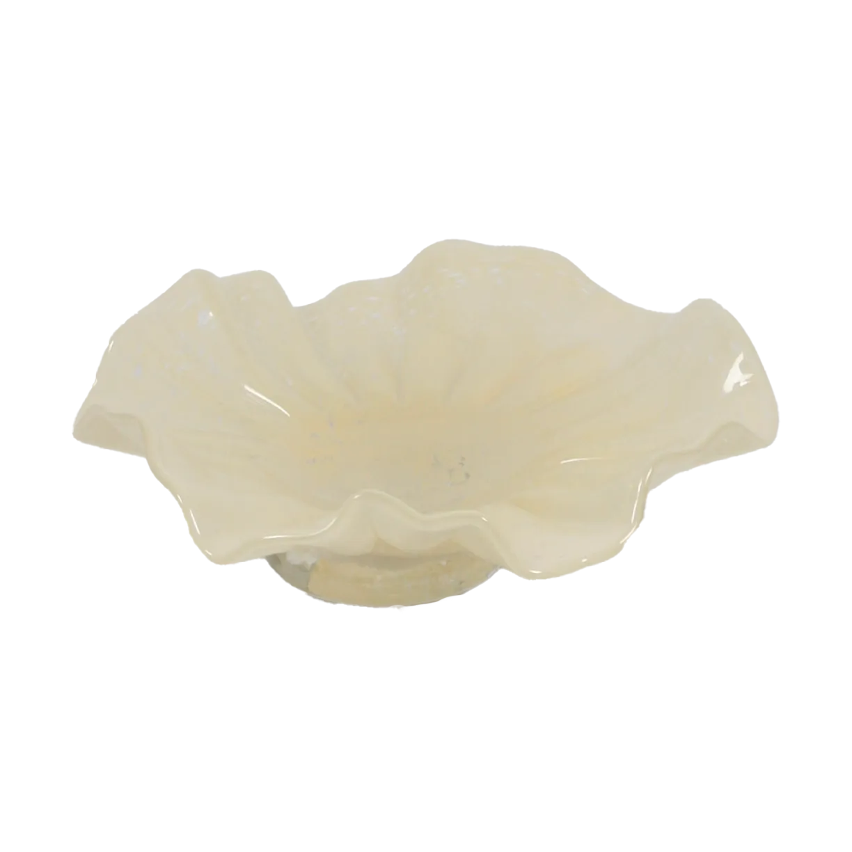 Tigela Loa com pé 22 cm, Baunilha Olsson & Jensen