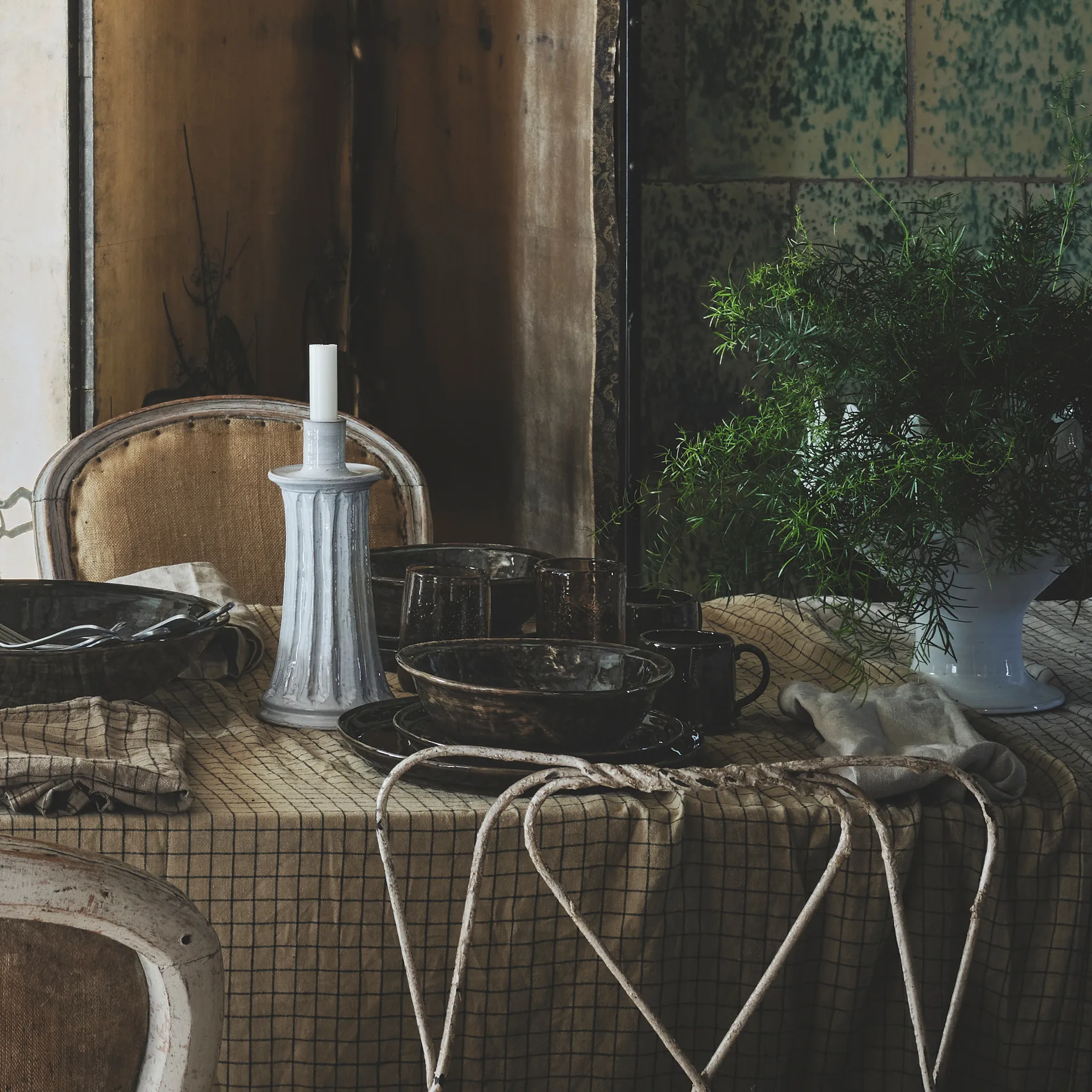 Vaso de flores grande Marielle Ø27 cm, branco Olsson & Jensen