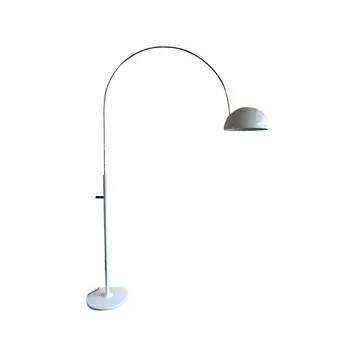Candeeiro de pé Coupé 3320 - branco, estrutura cromada - Oluce