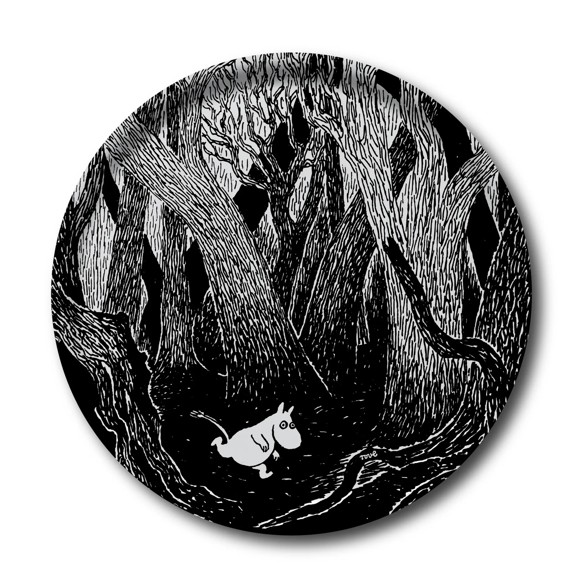 Bandeja redonda Running Moomin, 38 cm Opto Design