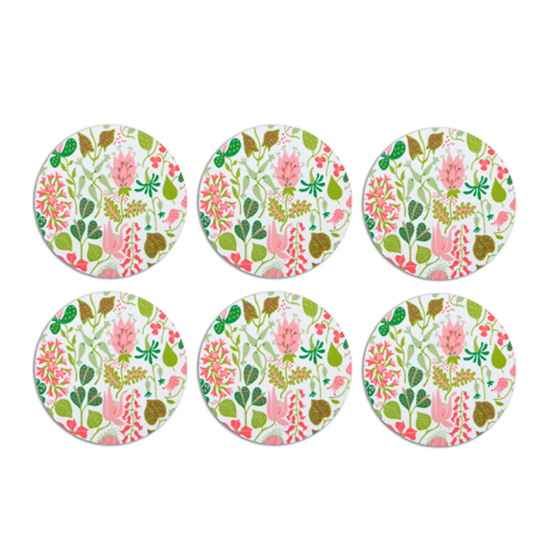 Base de copos Herbarium, 6 un., rosa Opto Design