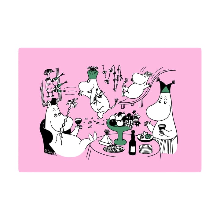 Moomin 80 individual de mesa 27,5x40 cm - Rosa - Opto Design