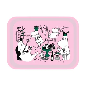 Moomin 80 tabuleiro 20x27 cm - Rosa - Opto Design