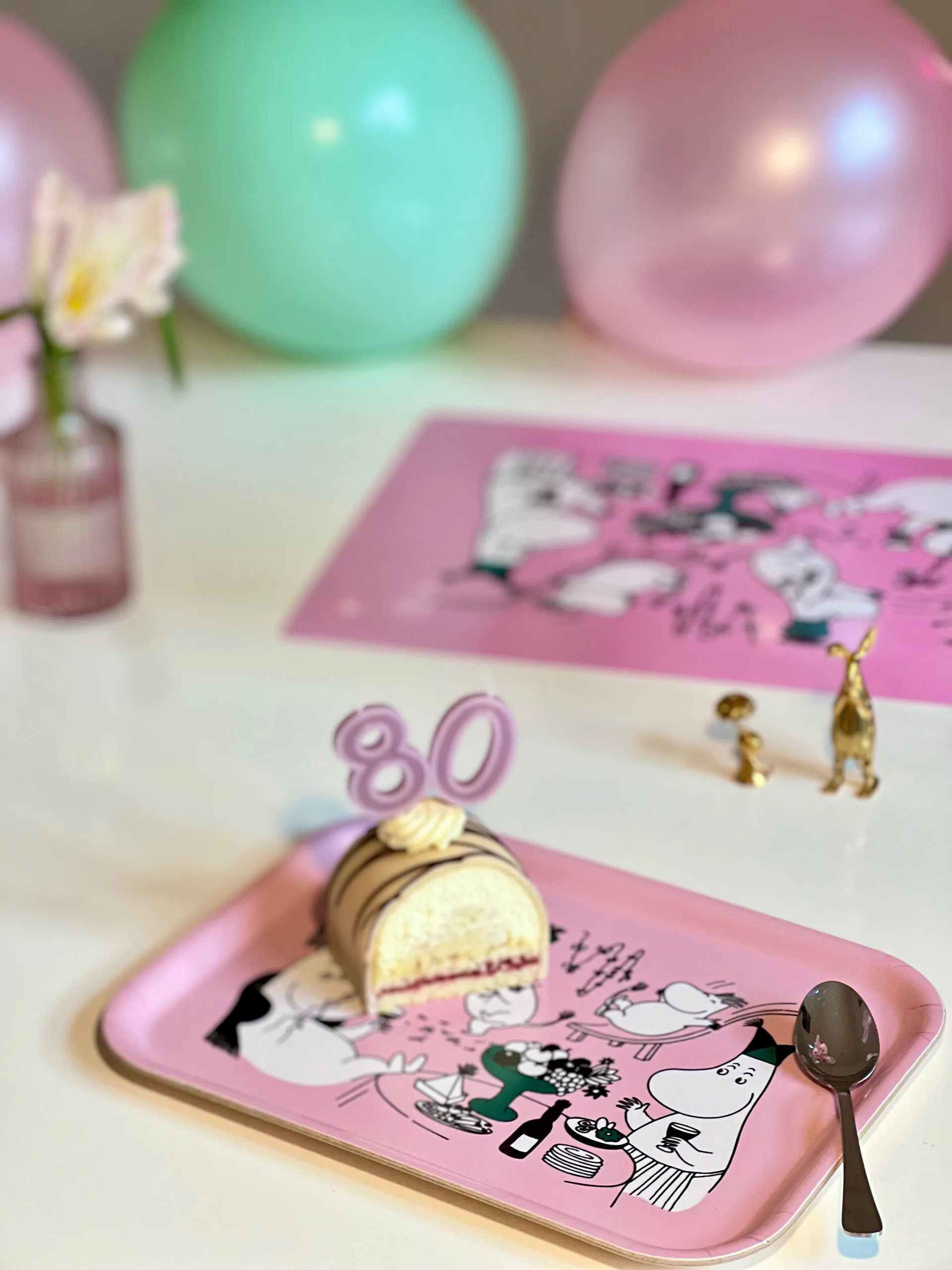 Moomin 80 tabuleiro 20x27 cm, Rosa Opto Design