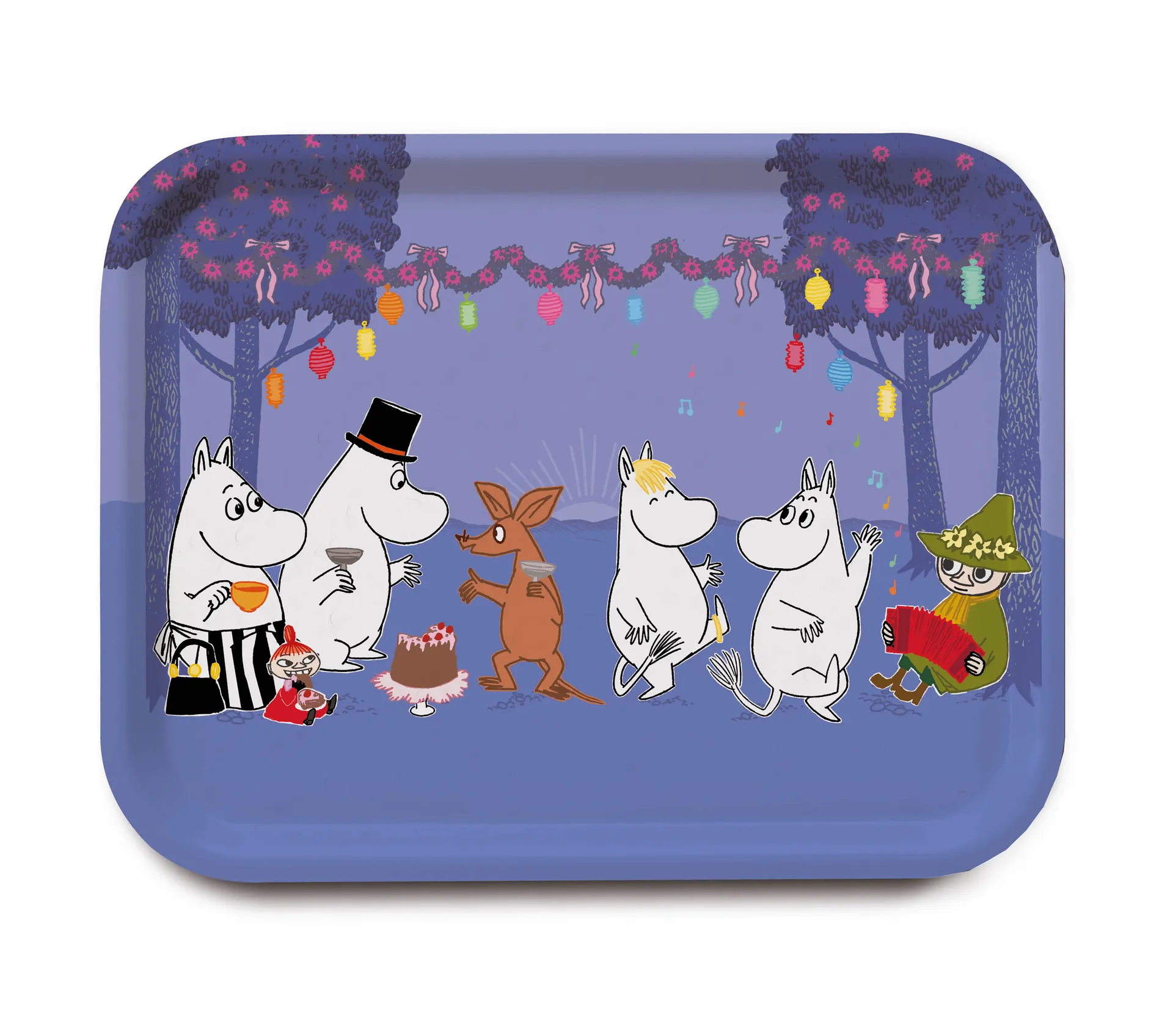Tabuleiro Moomin Dancing, Azul Opto Design