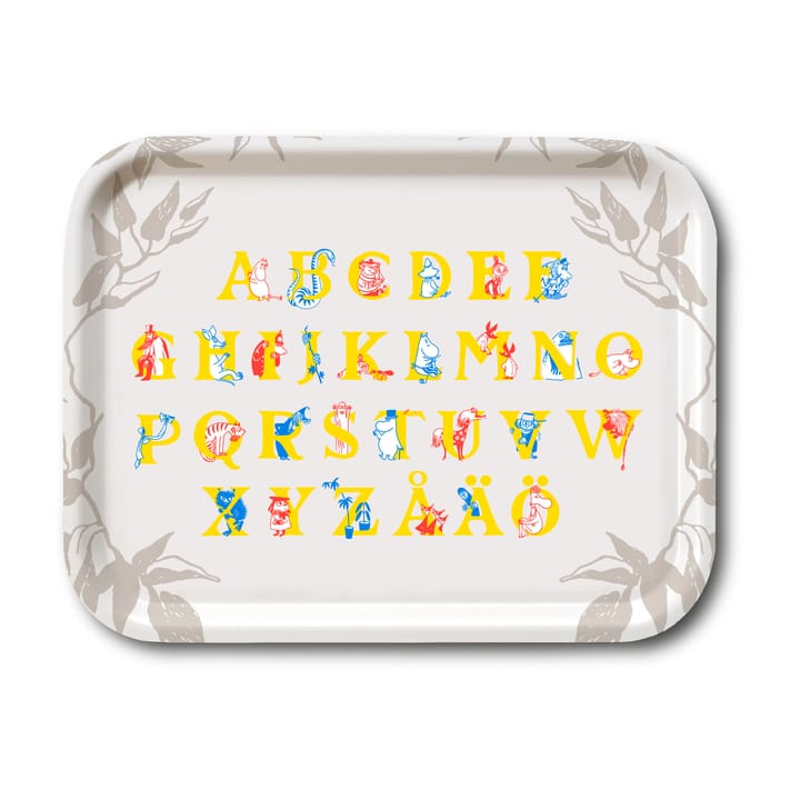 Tabuleiro Mumin ABC  - 20x27 cm - Opto Design