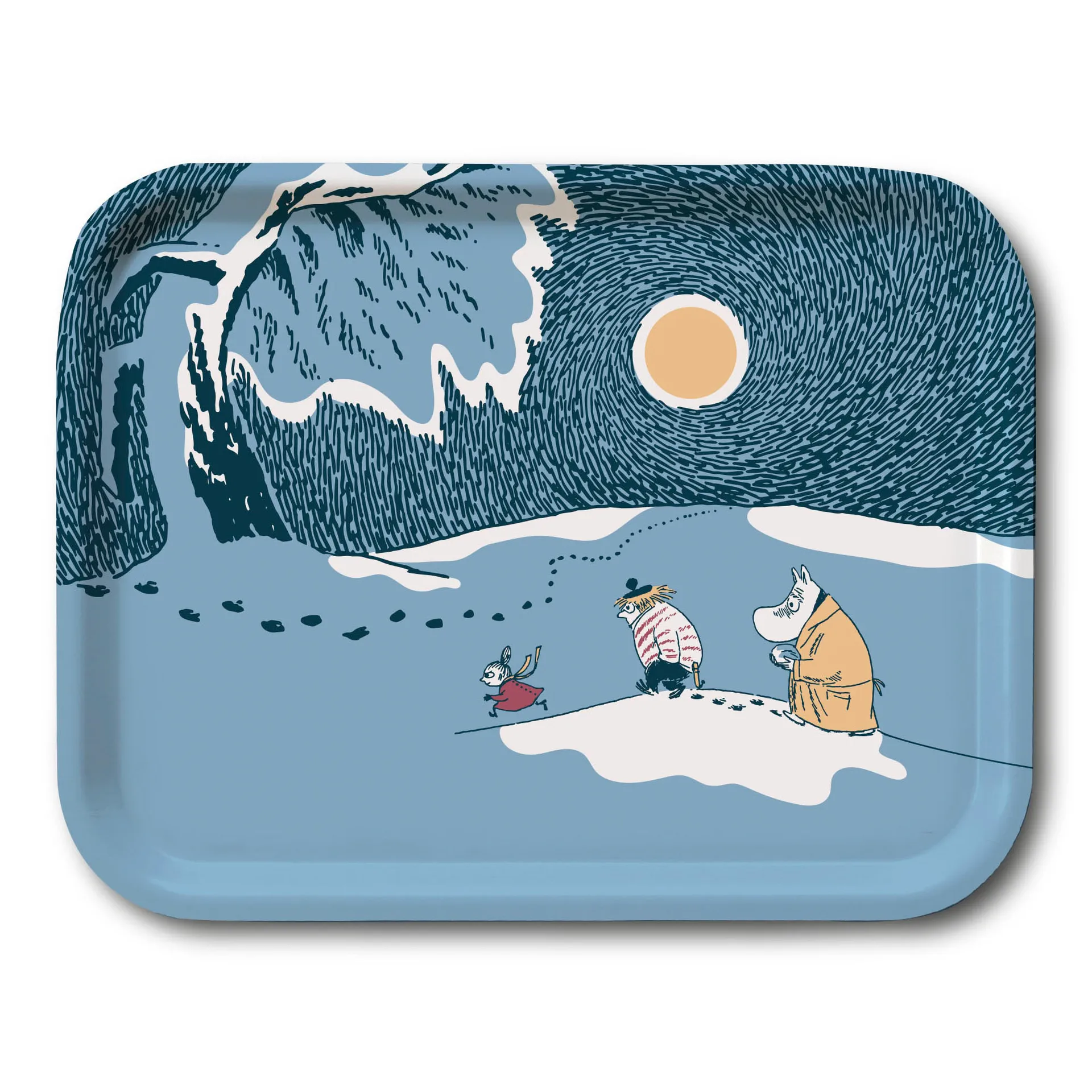Tabuleiro Snow moonlight Moomin winter 2021, 20x27 cm Opto Design