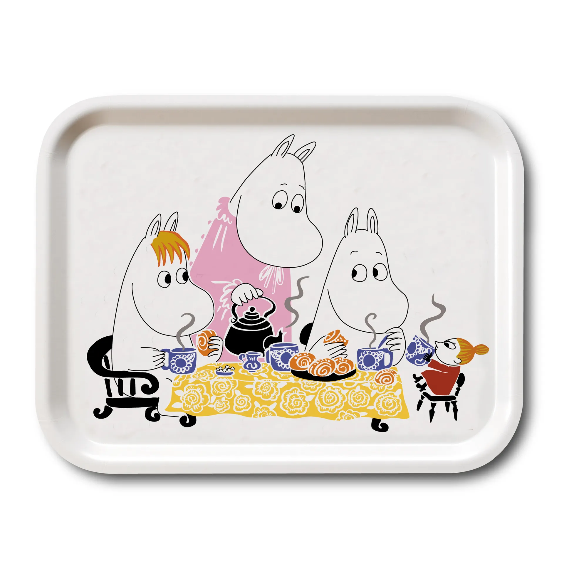 Tabuleiro Teaparty Moomin, branco Opto Design