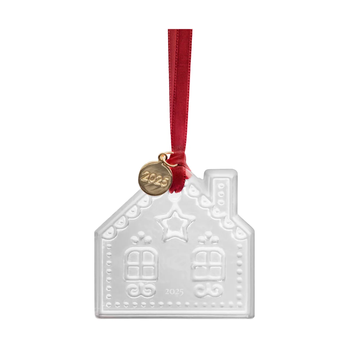 Annual holiday ornamento natalício, Casa de gengibre 2025 Orrefors