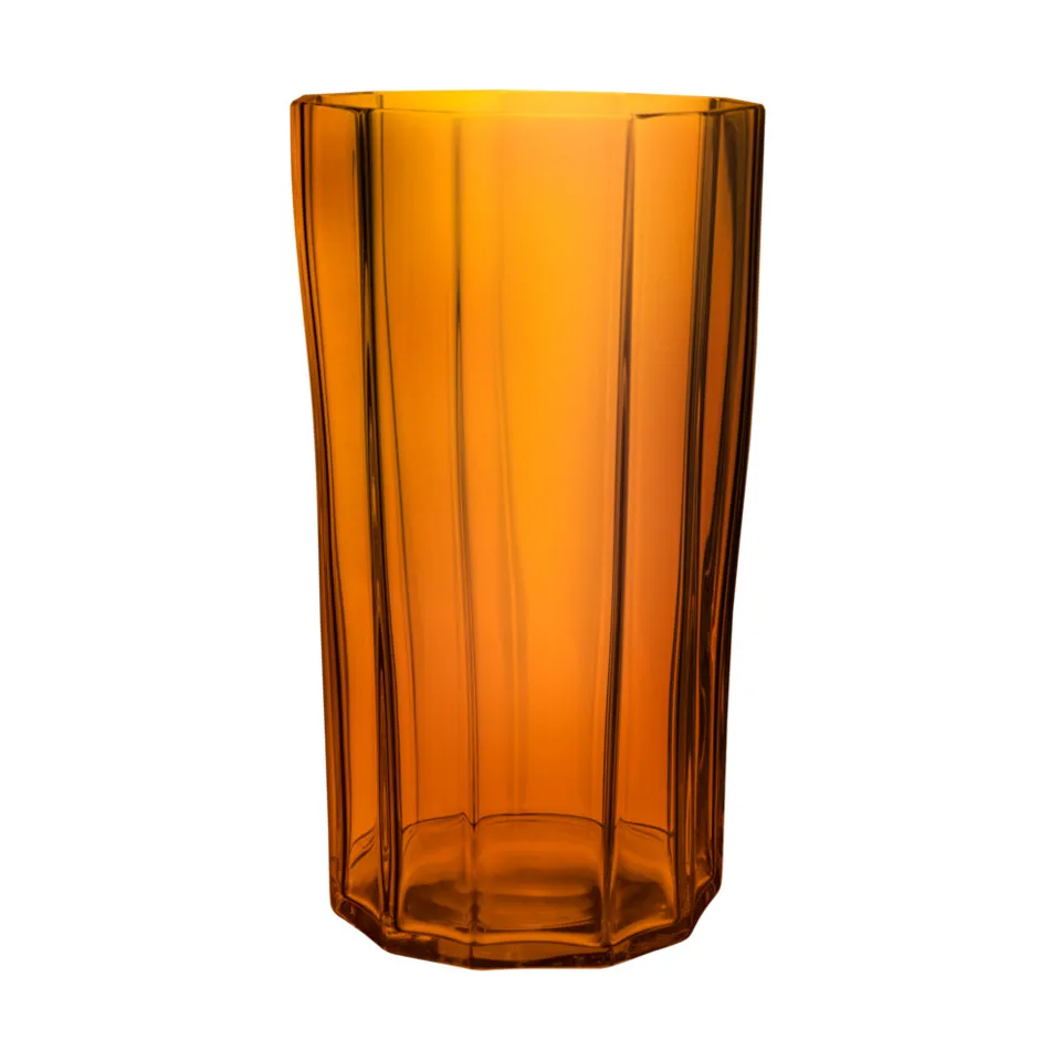 Castiçal Reed 25 cm, Âmbar Orrefors