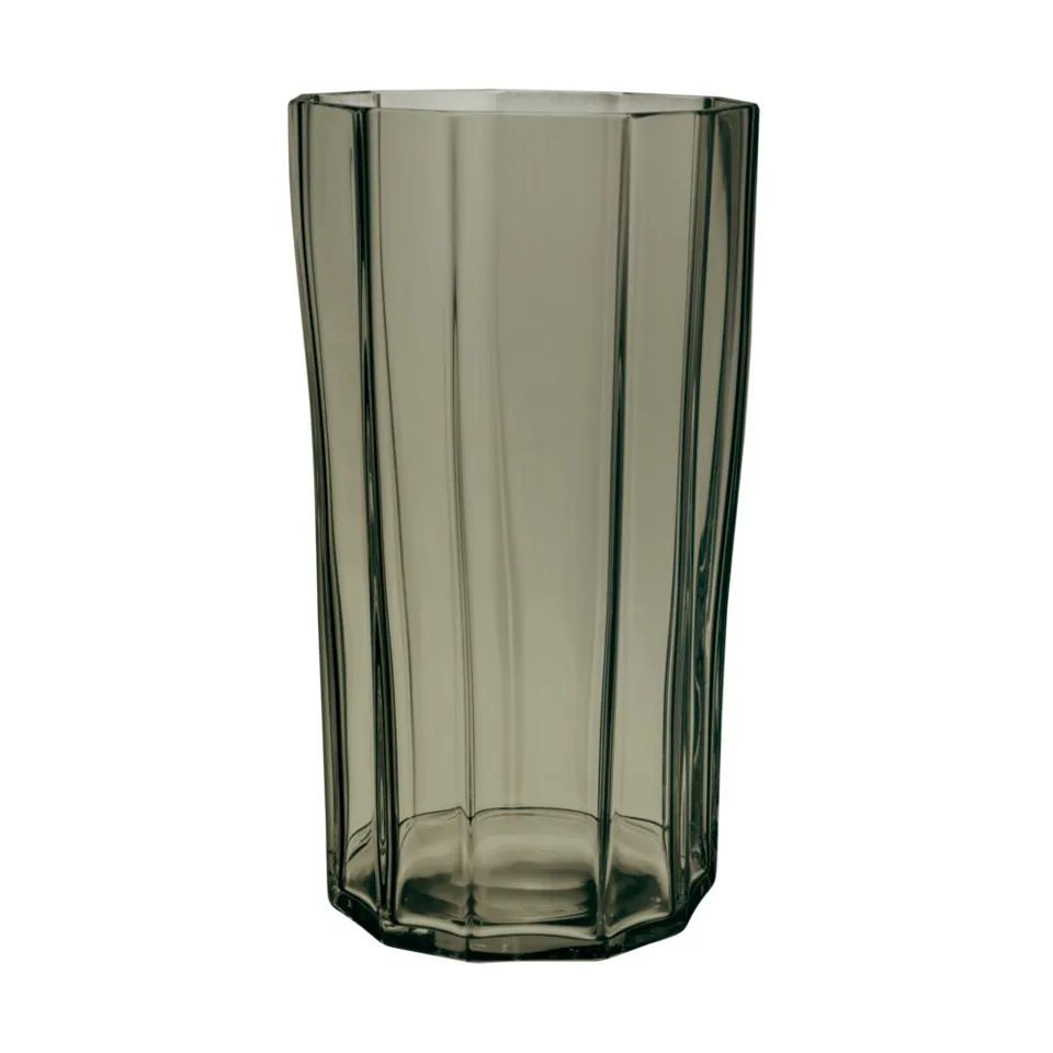 Castiçal Reed 25 cm, Verde musgo Orrefors