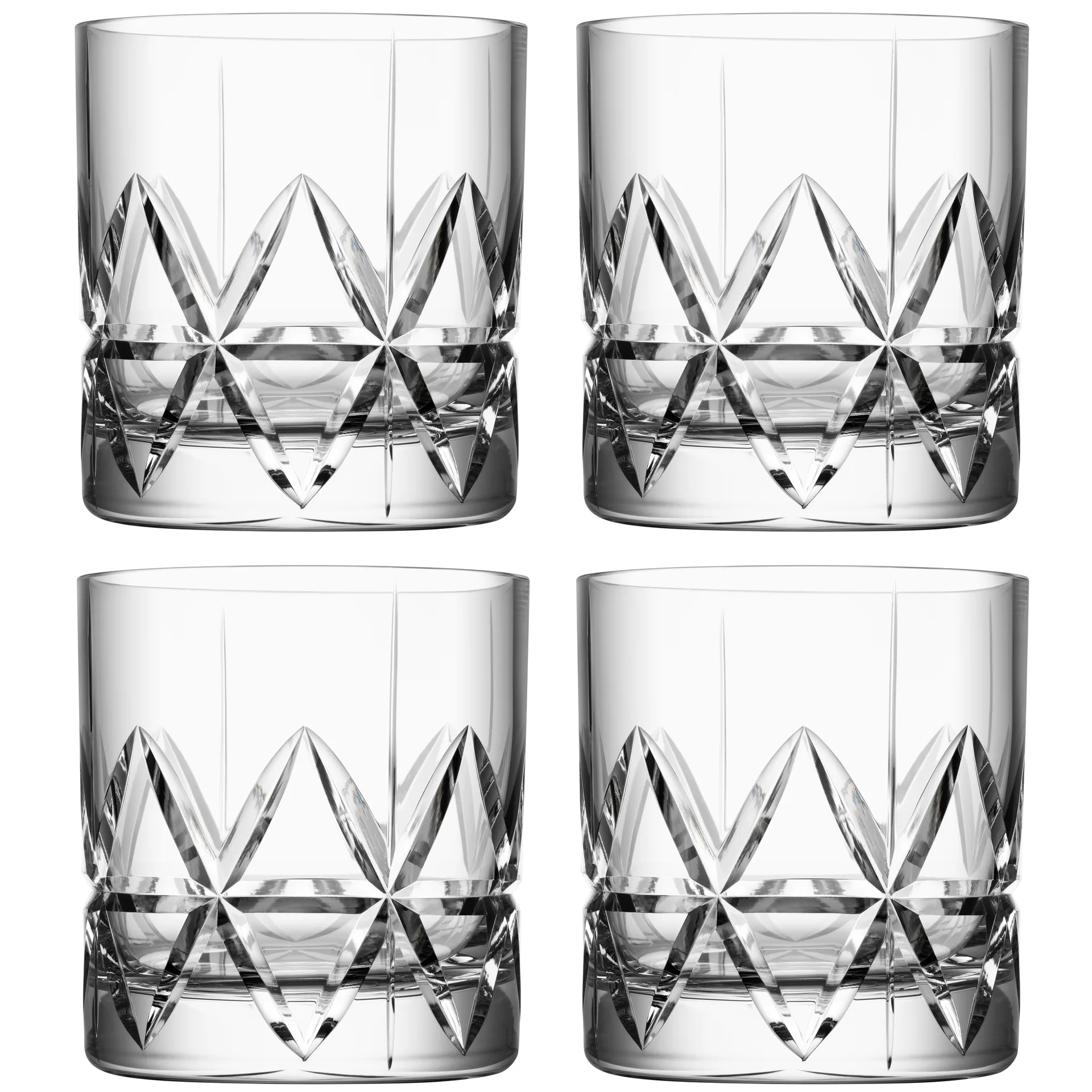 Copo duplo old fashioned Peak 4 un., 34 cl  Orrefors