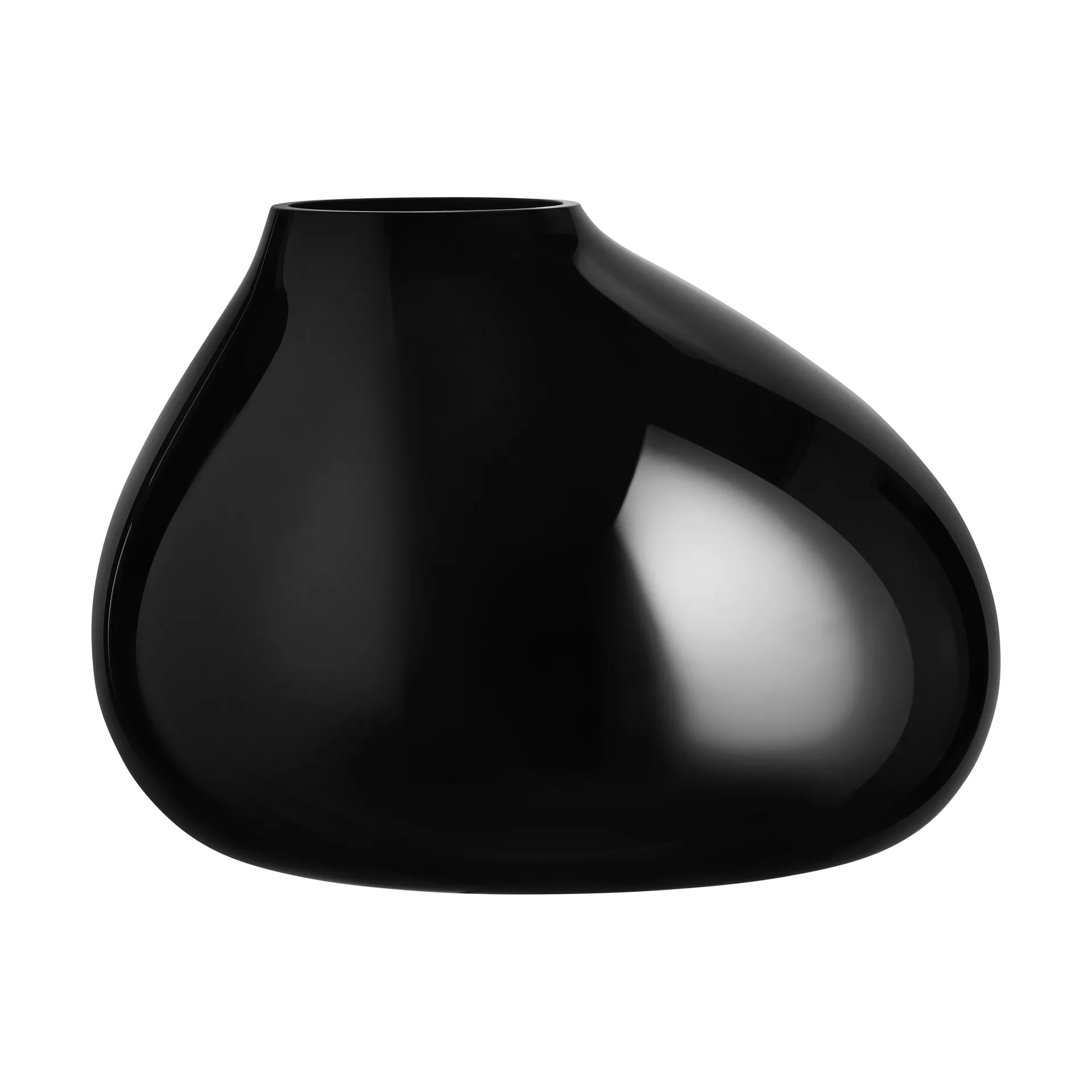 Ebon vaso 240 mm, Preto Orrefors