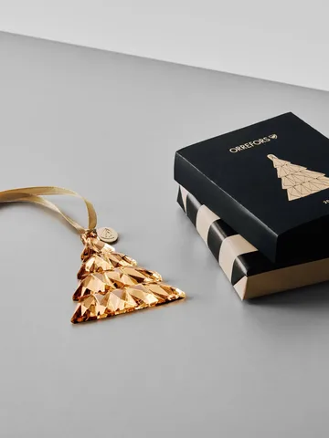Ornamento anual alto - Ouro 21K - Orrefors