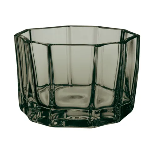 Reed castiçal 4,5 cm, Verde musgo Orrefors