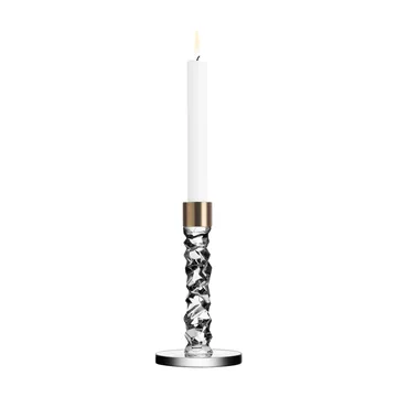 Suporte de velas Carat latão - altura 18,3 cm - Orrefors