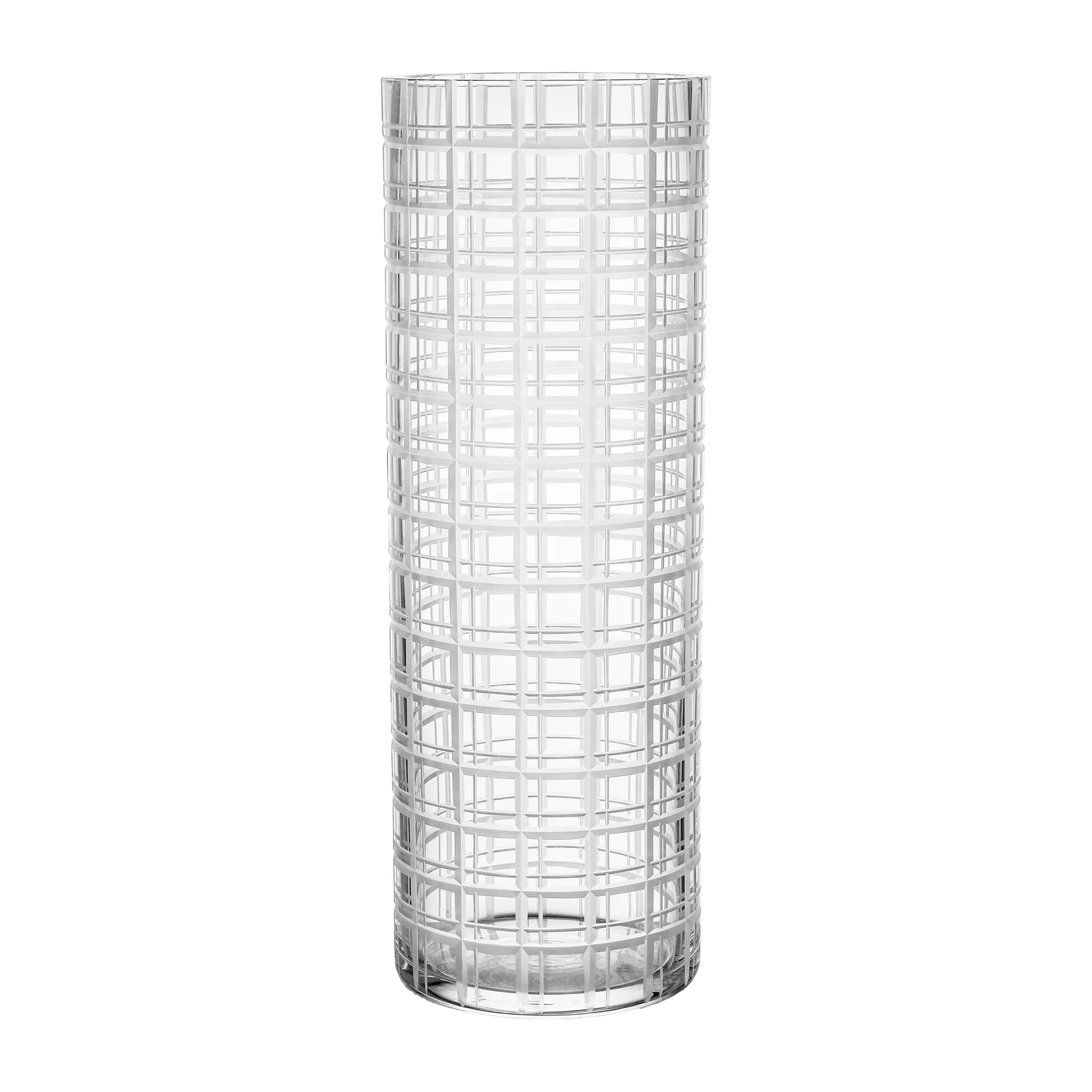 Vaso Cut in number 33 cm, Tabuleiro de xadrez Orrefors