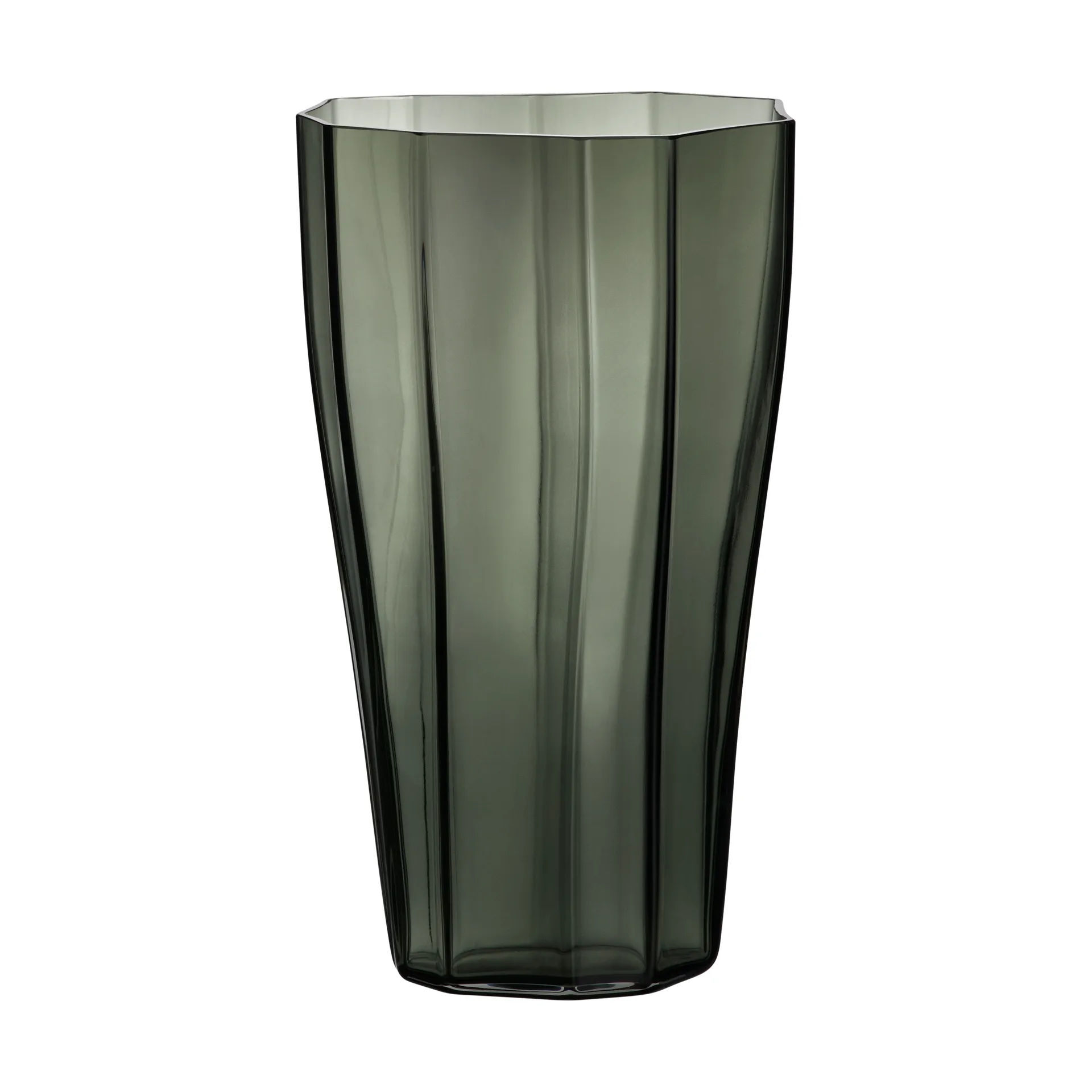 Vaso Reed 30 cm, Verde musgo Orrefors