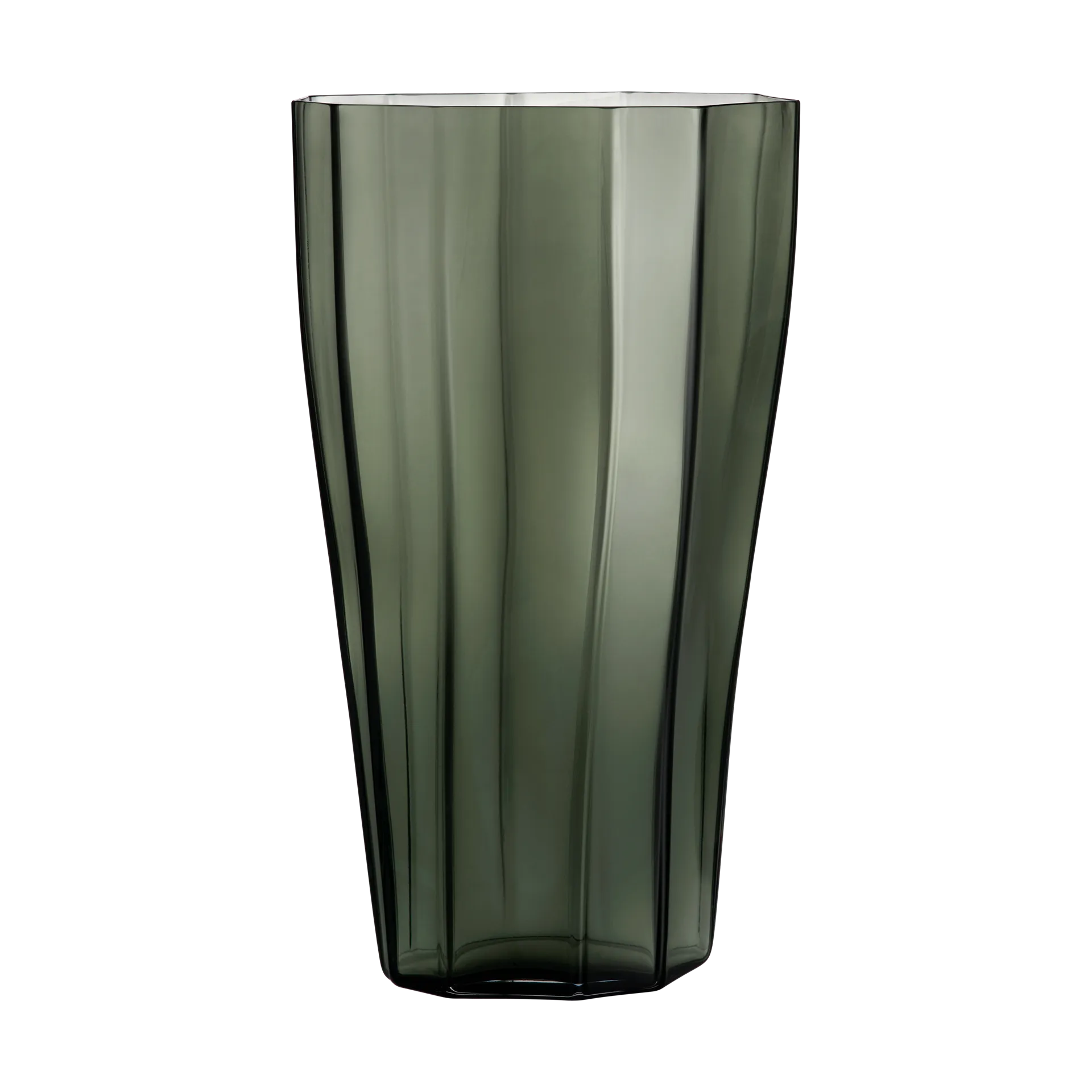 Vaso Reed 50 cm, Verde musgo Orrefors