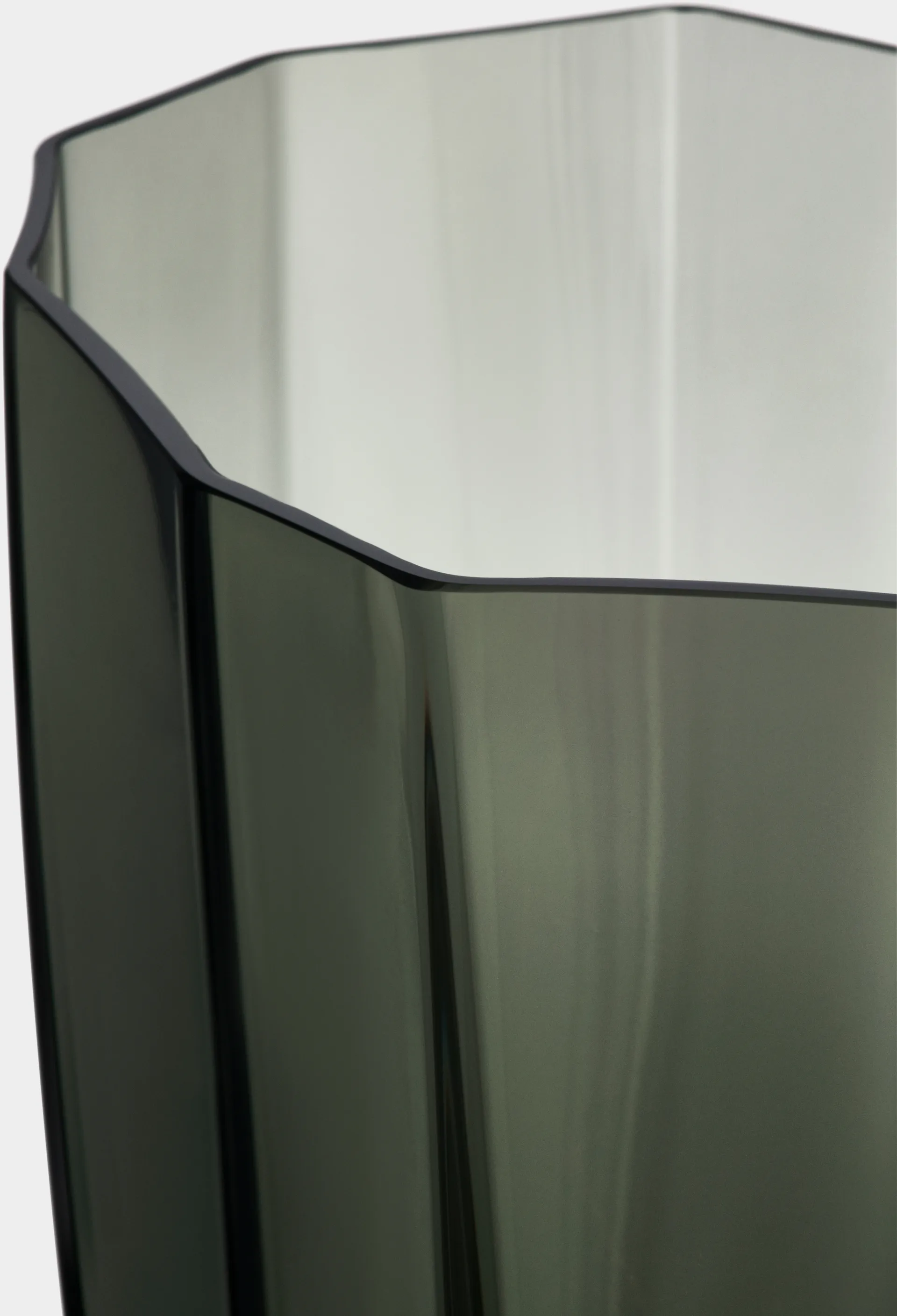 Vaso Reed 50 cm, Verde musgo Orrefors