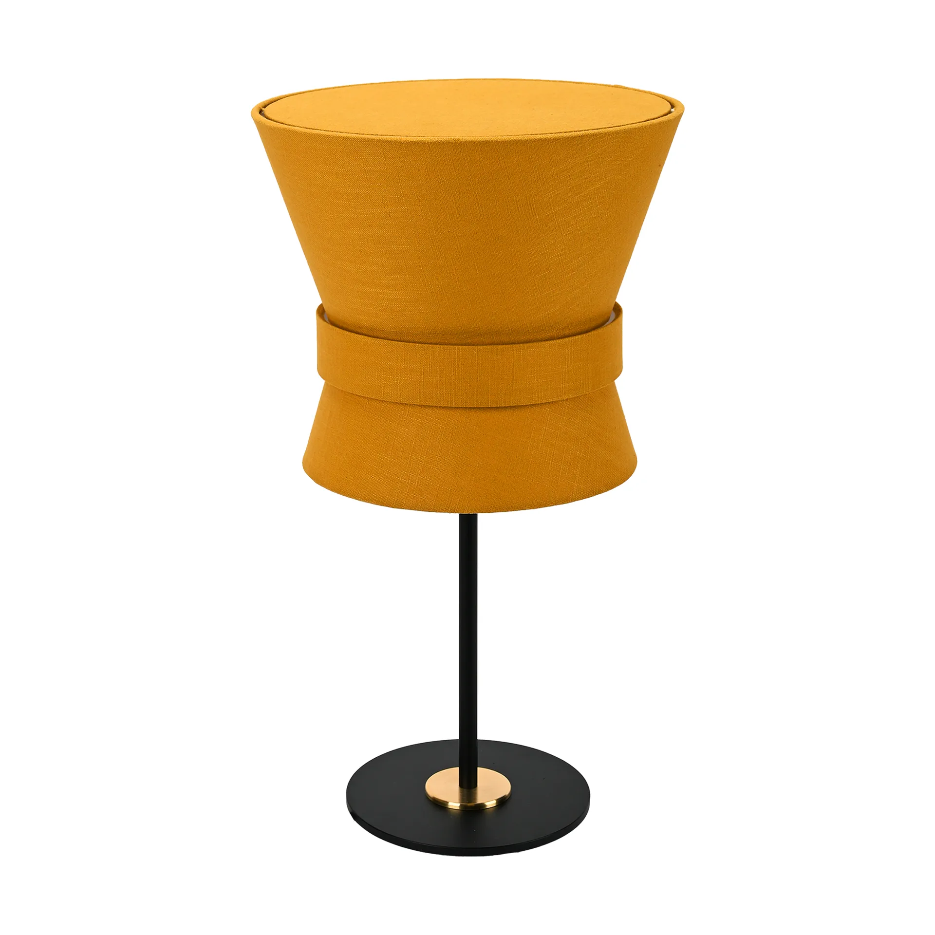 Bow candeeiro de mesa, Preto-yellow ochre, pequeno 50 cm Örsjö Belysning