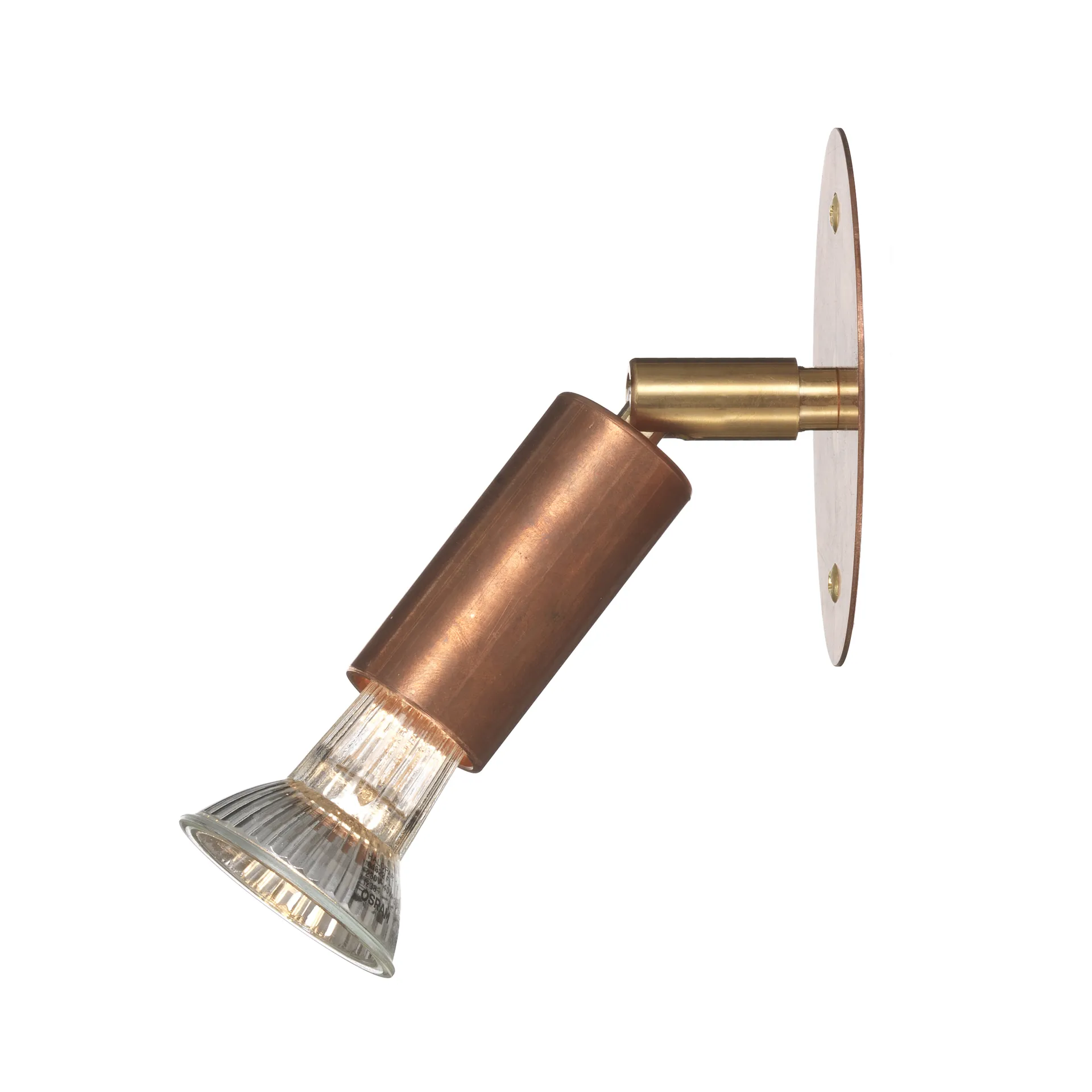 Candeeiro de parede conexão direta Star 1, cobre bruto Örsjö Belysning