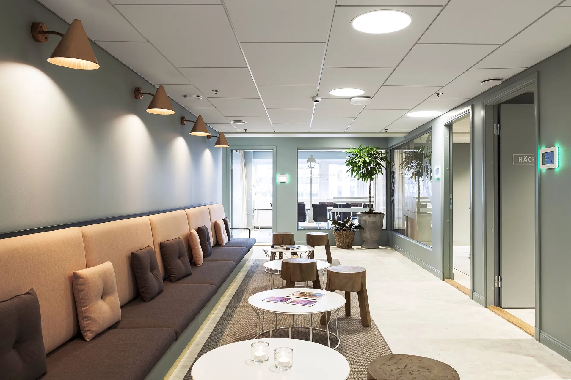 Candeeiro de parede Tratten Mini, Cobre bruto-instalação fixa Örsjö Belysning