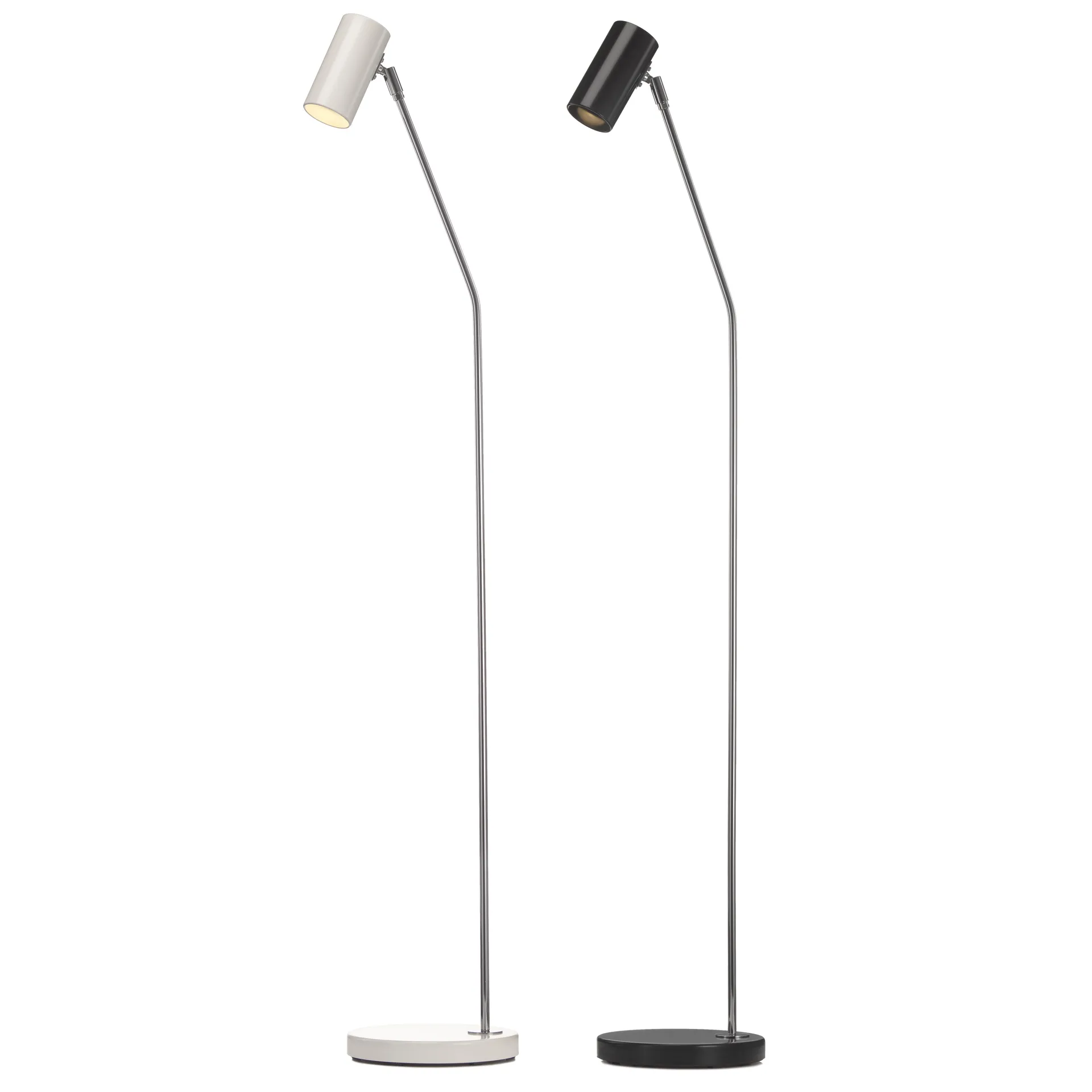 Candeeiro de pé Minipoint GX224, branco e cromado Örsjö Belysning