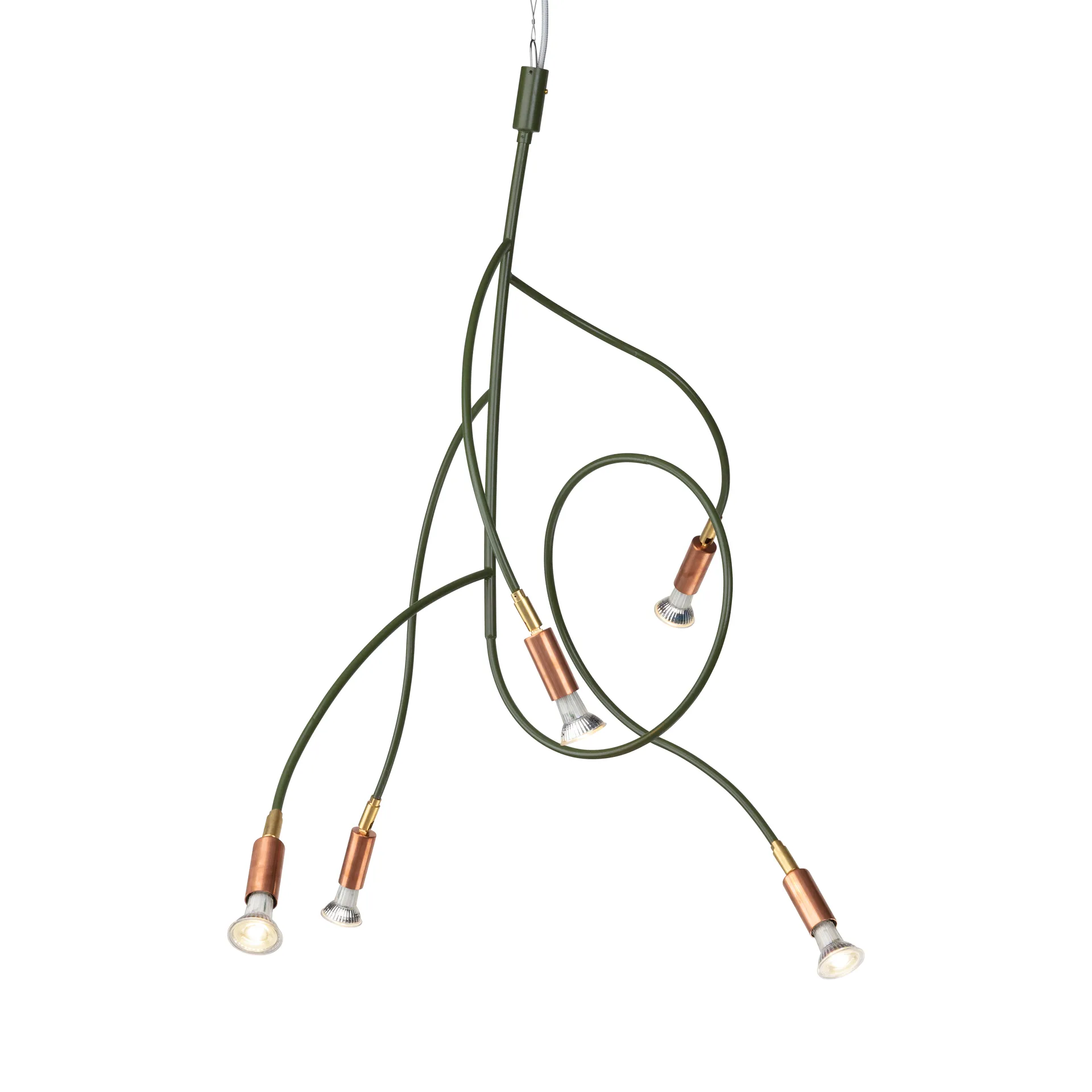 Candeeiro de teto Ranka 5, Verde-azeitona Örsjö Belysning