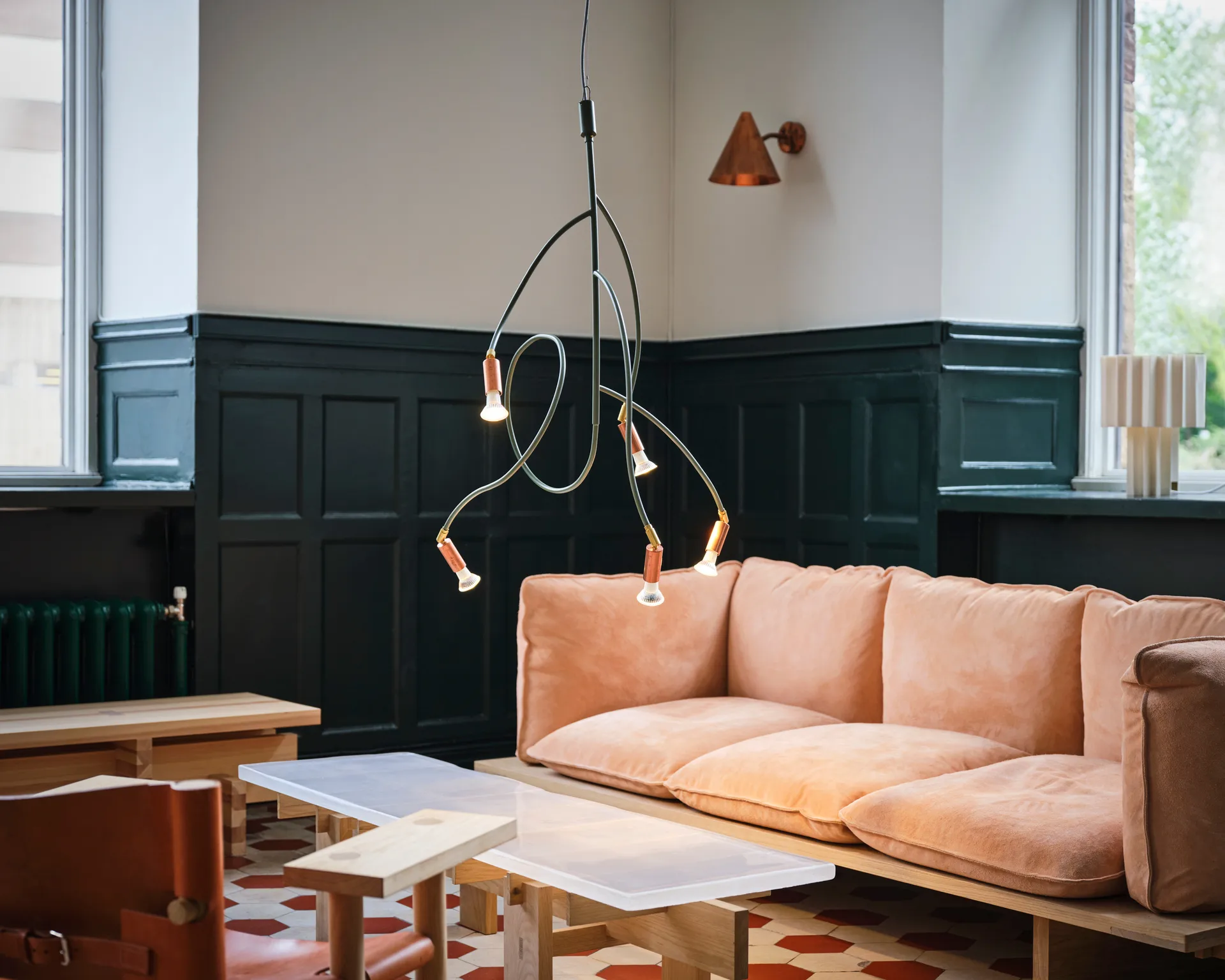 Candeeiro de teto Ranka 5, Verde-azeitona Örsjö Belysning