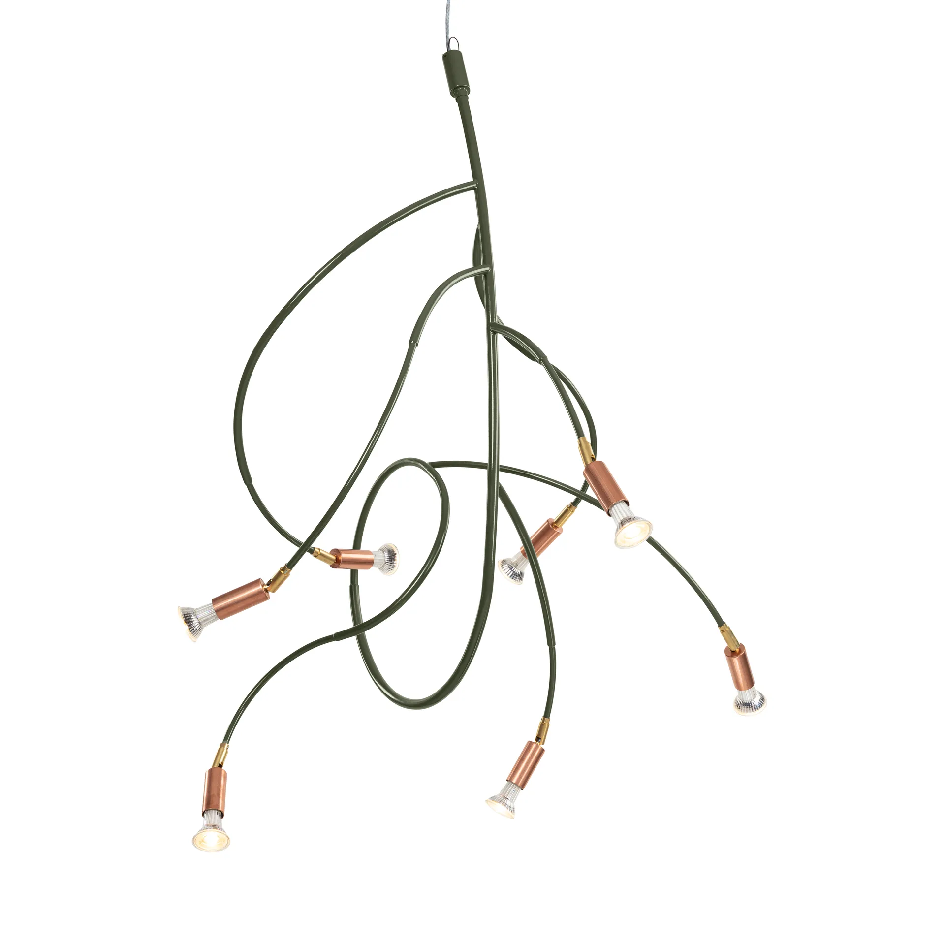 Candeeiro de teto Ranka 7, Verde-azeitona Örsjö Belysning