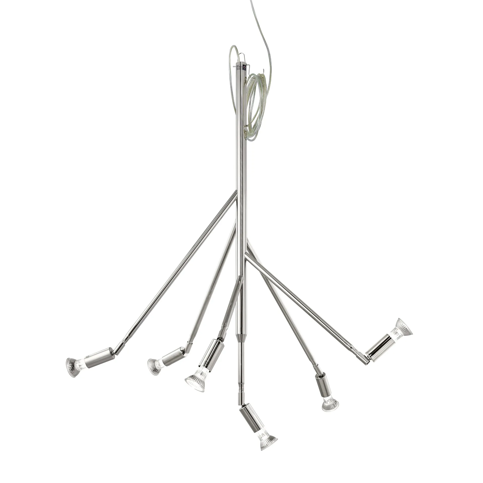 Candeeiro grande Kvist, latão niquelado Örsjö Belysning