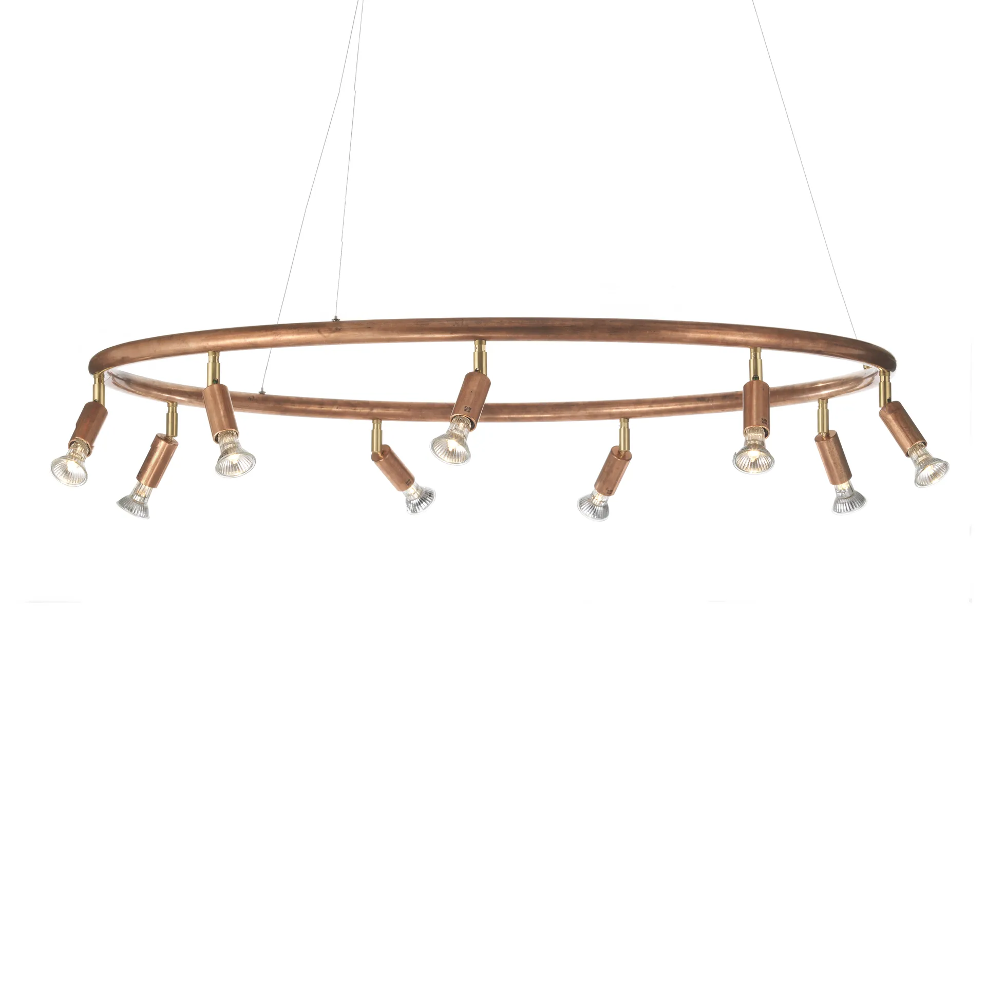 Candeeiro Star 9 redondo Ø100 cm, cobre rústico Örsjö Belysning