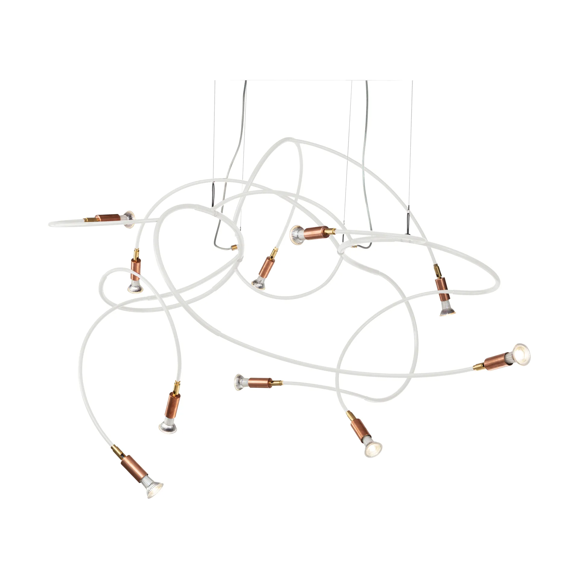 Candeeiro suspenso Andromeda 108 cm, Aço branco Örsjö Belysning