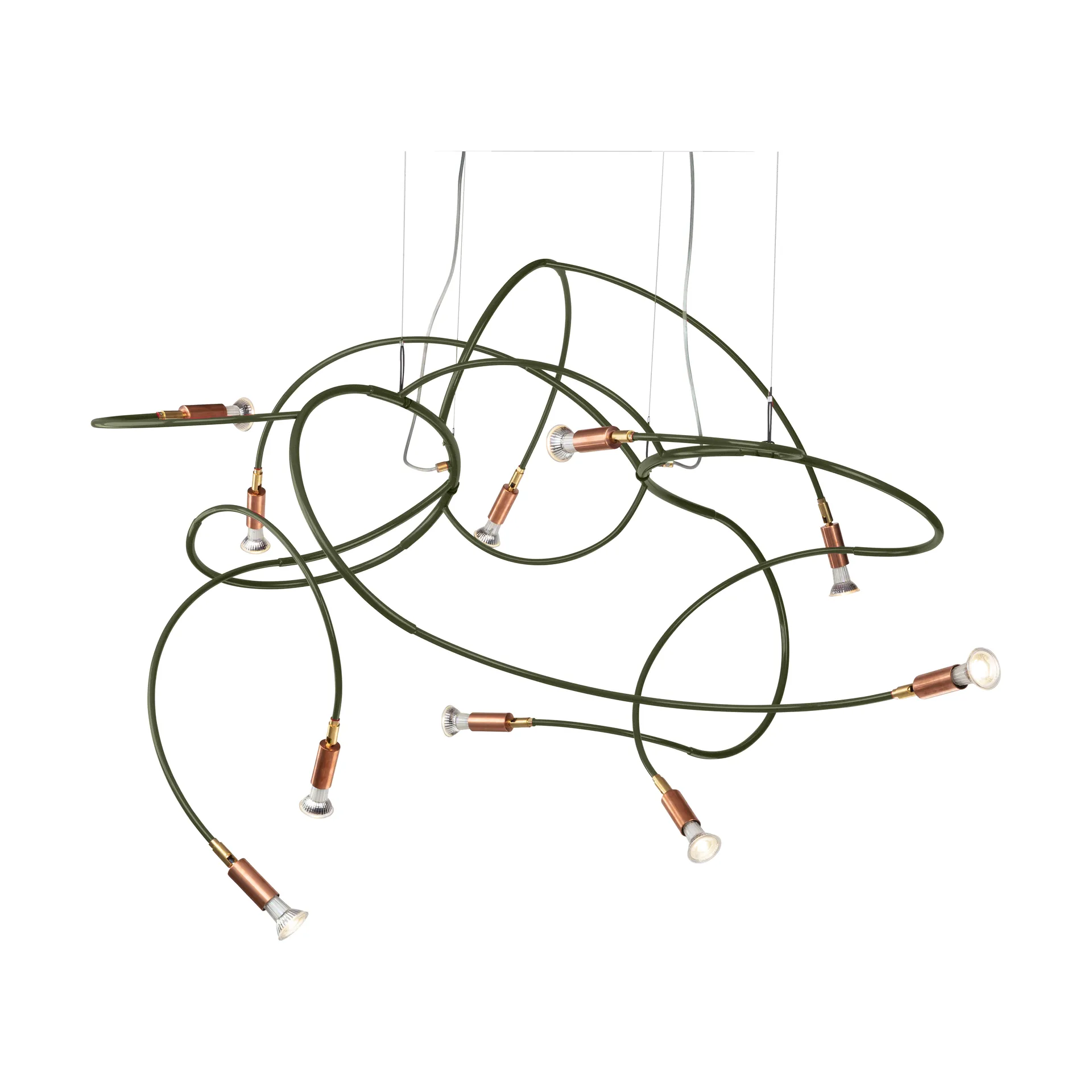 Candeeiro suspenso Andromeda 108 cm, Aço Verde Örsjö Belysning