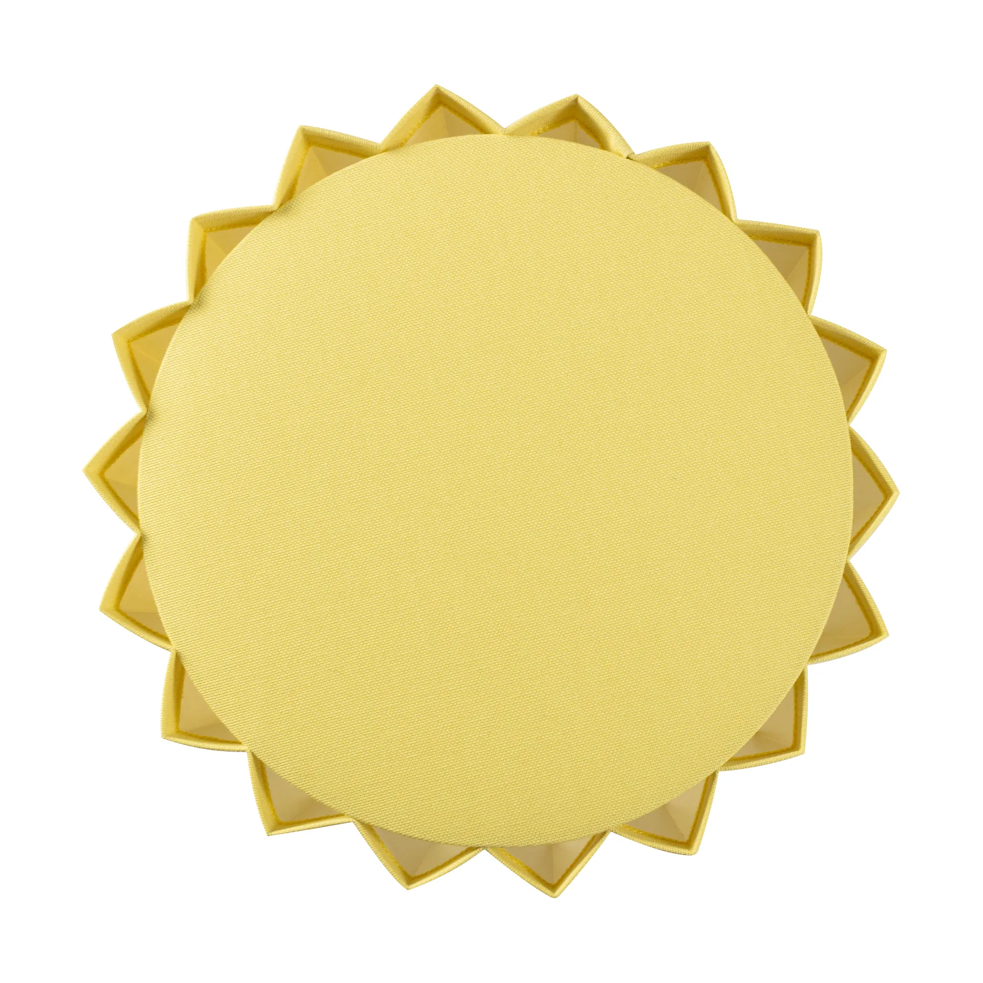 Plissé candeeiro de mesa textil, Amarelo Örsjö Belysning