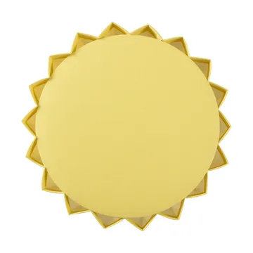 Plissé candeeiro de mesa textil - Amarelo - Örsjö Belysning