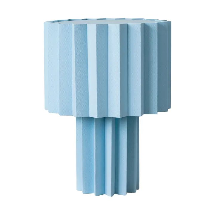 Plissé candeeiro de mesa textil - Azul-claro, 40,9 cm - Örsjö Belysning