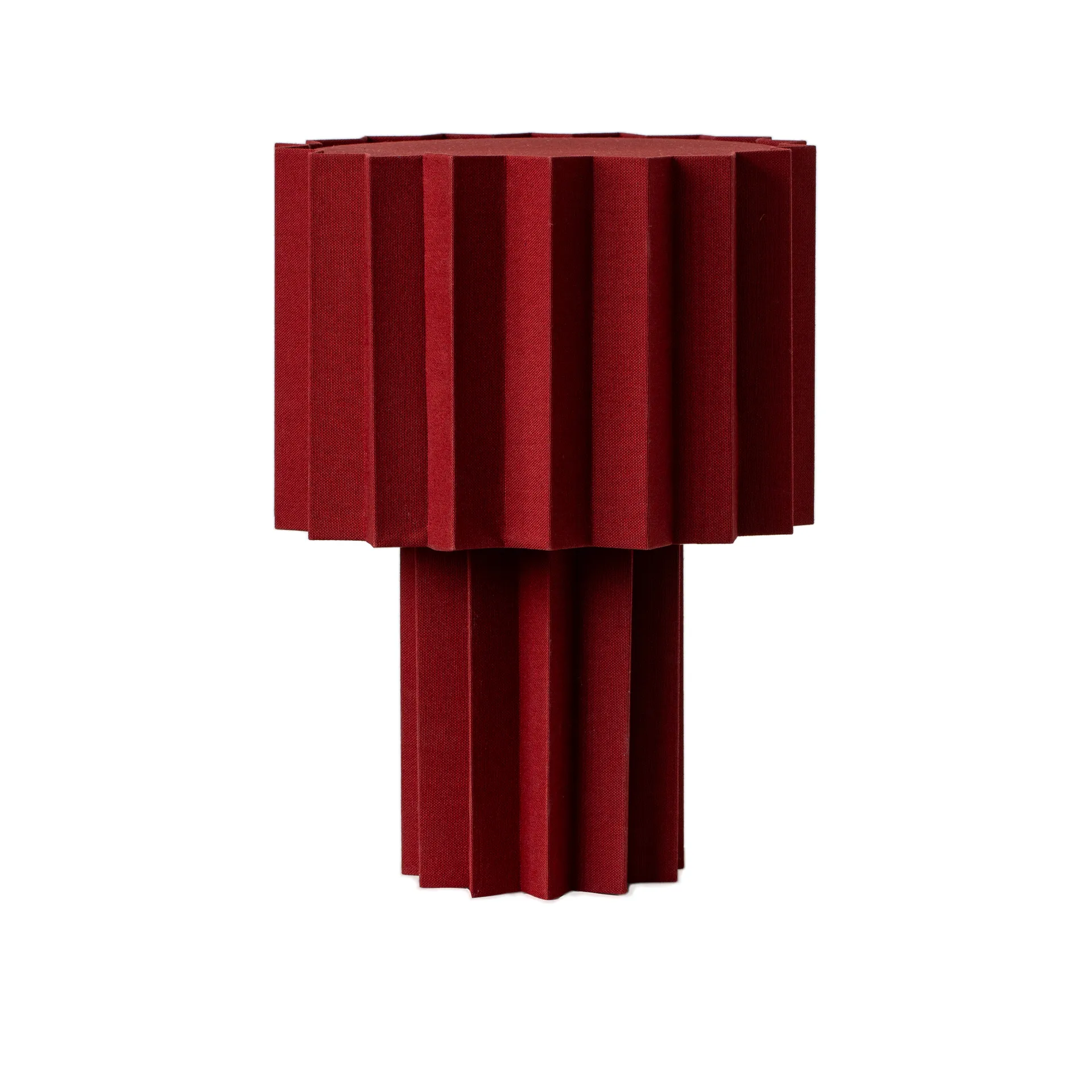 Plissé candeeiro de mesa textil, Vermelho Örsjö Belysning