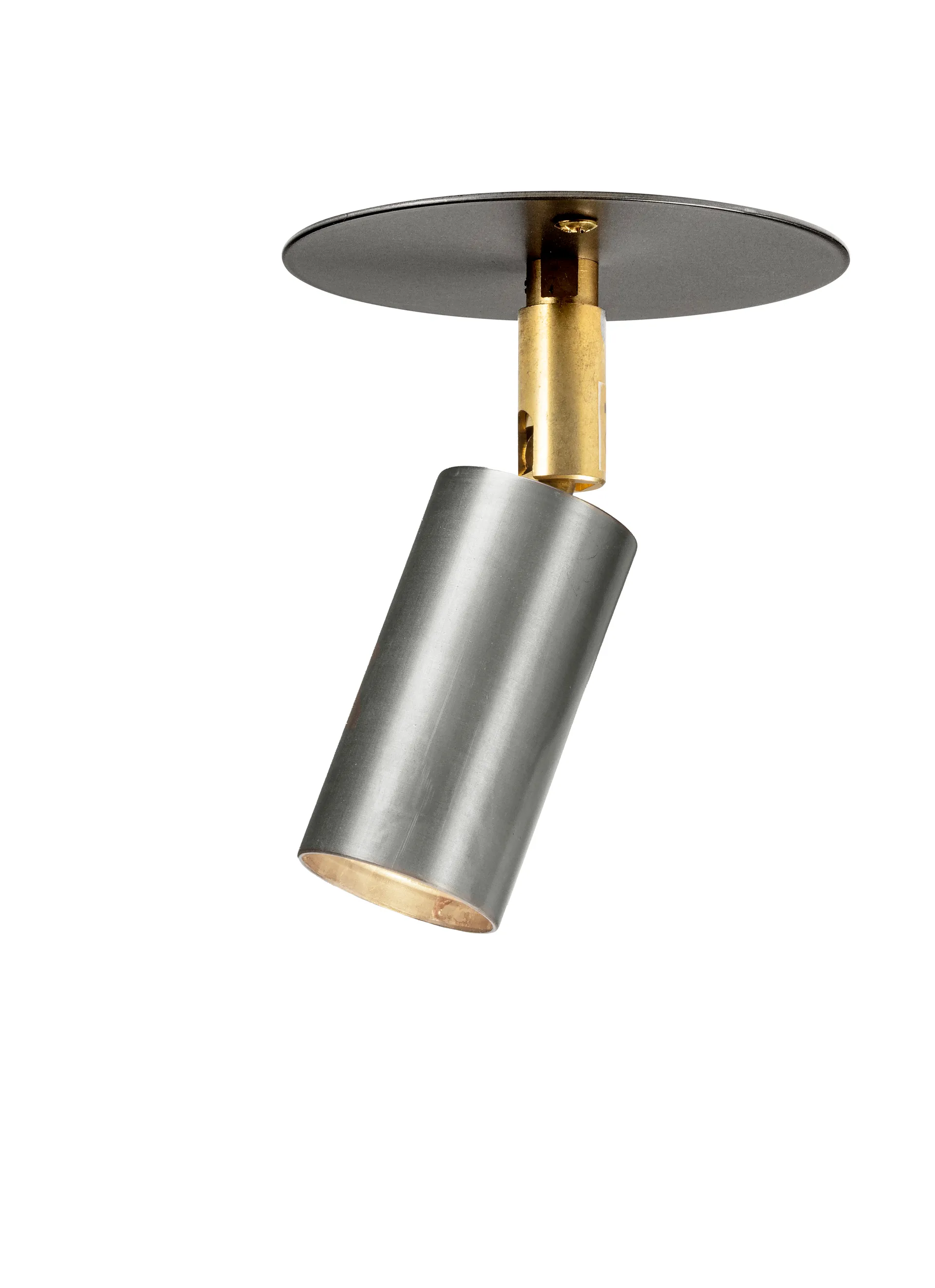 Starlight 1 candeeiro de teto/parede plano com instalação fixa, Aço bruto Örsjö Belysning