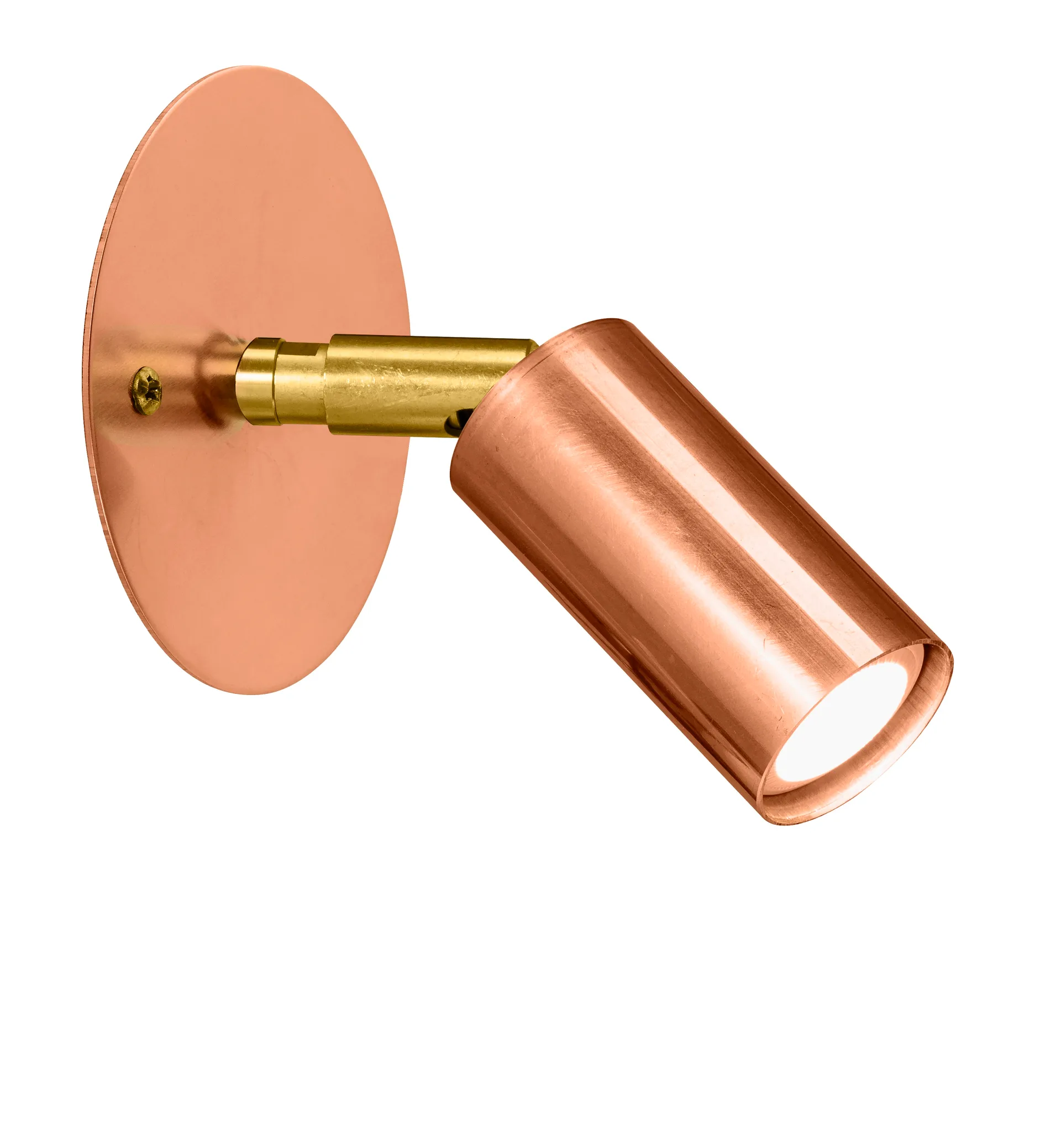 Starlight 1 candeeiro de teto/parede plano com instalação fixa, Cobre cru Örsjö Belysning