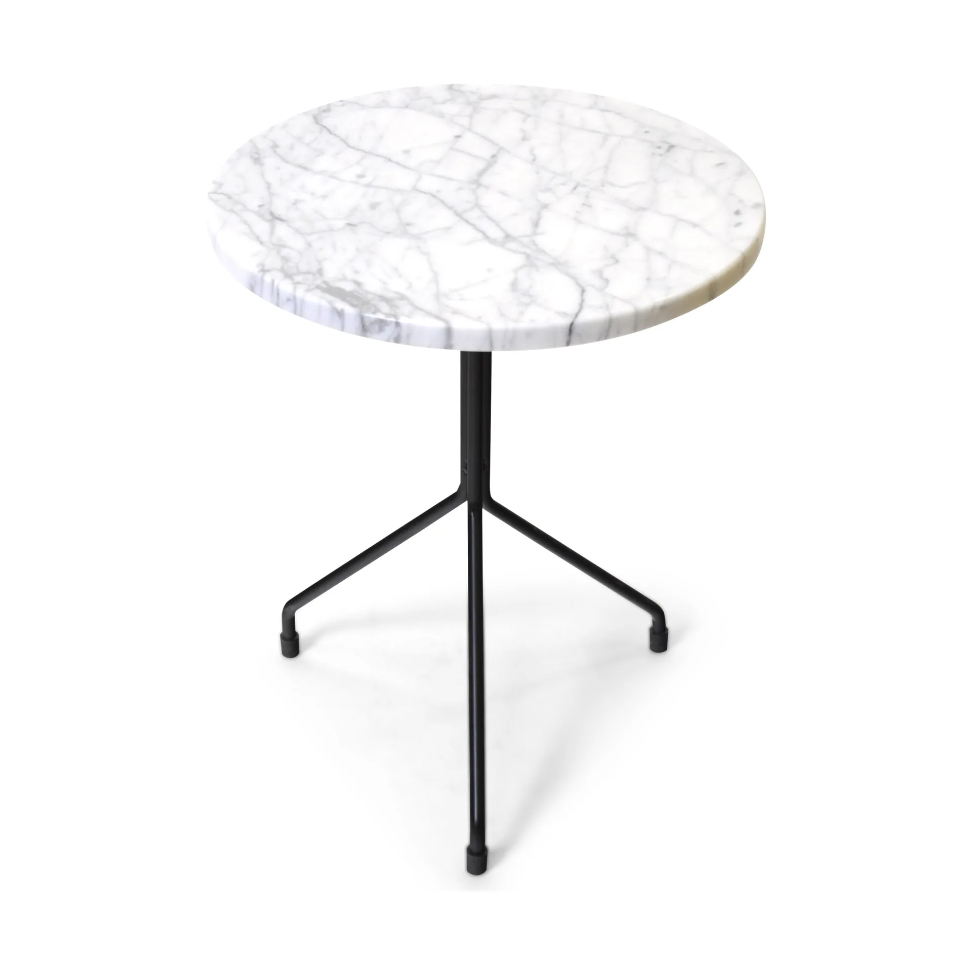 Allforone mesa de centro, White carrara-black, Ø40 cm OX Denmarq