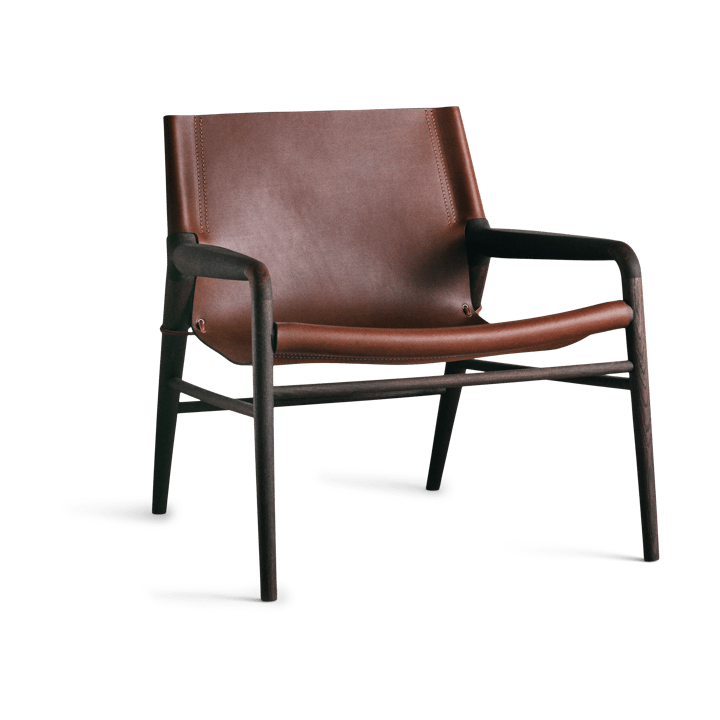 Poltrona Rama Chair com estrutura em carvalho fumado - Cognac - OX Denmarq