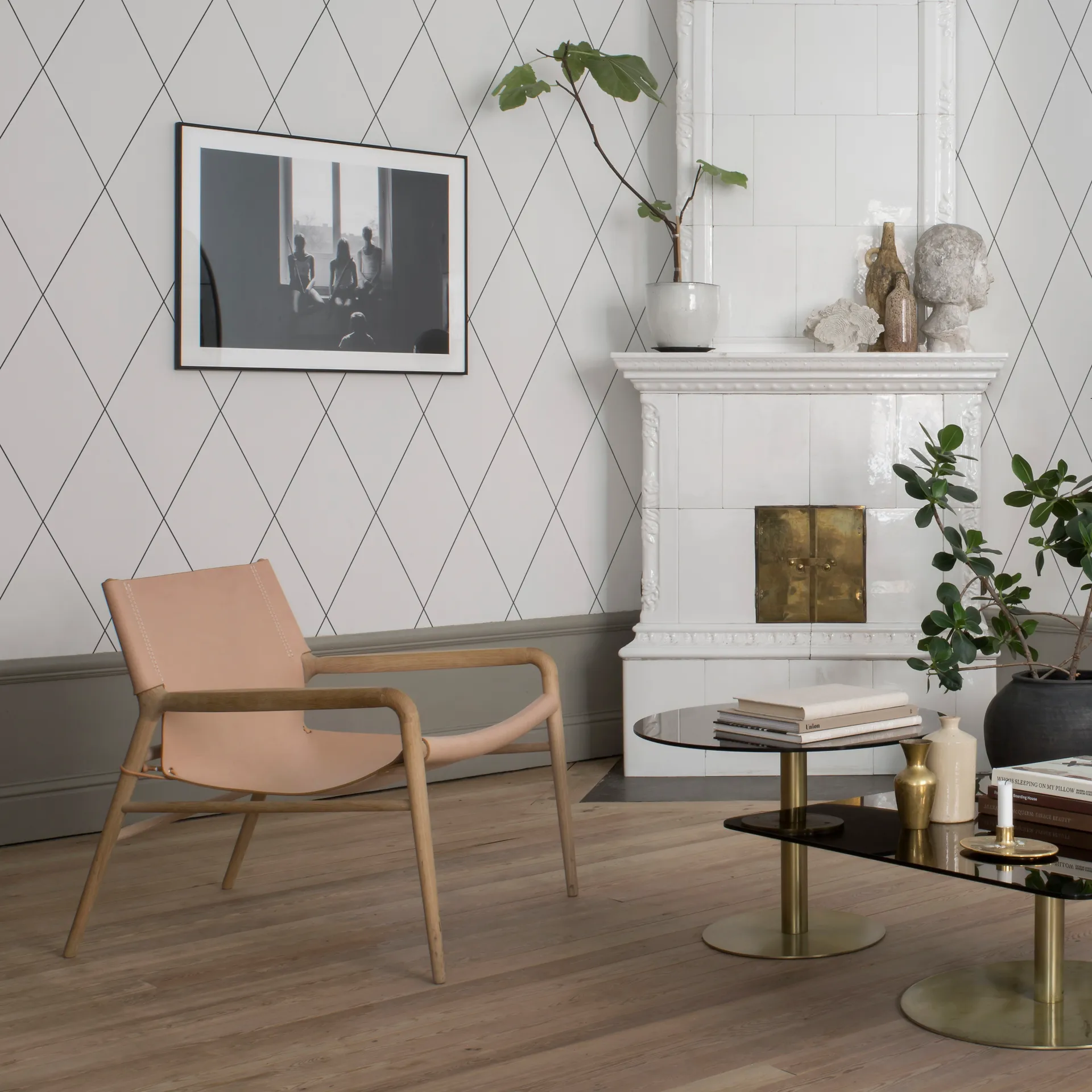 Poltrona Rama, Natural. carvalho tratado a sabão OX Denmarq