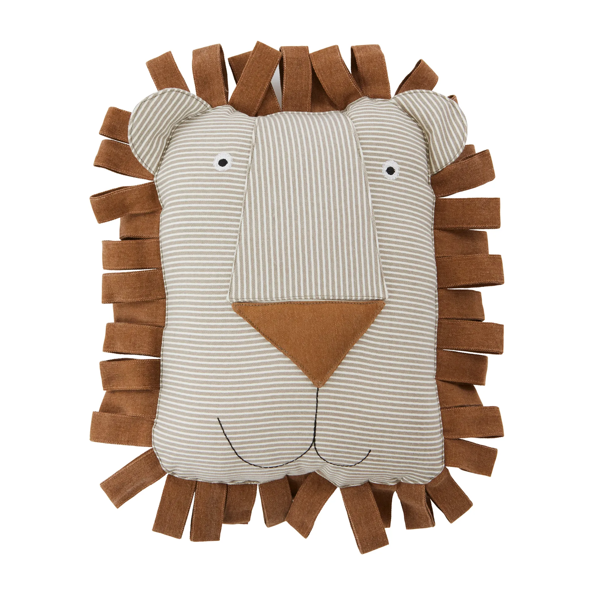 Almofada de ganga animal OYOY, Lobo Lion. caramel OYOY