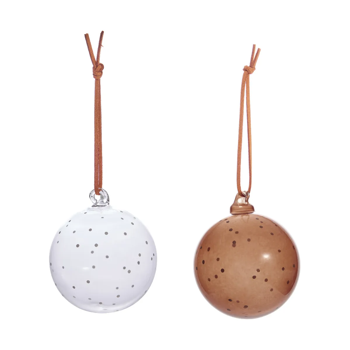 Bola de Natal Natale Christmas 2 peças, Clear-nutmeg OYOY
